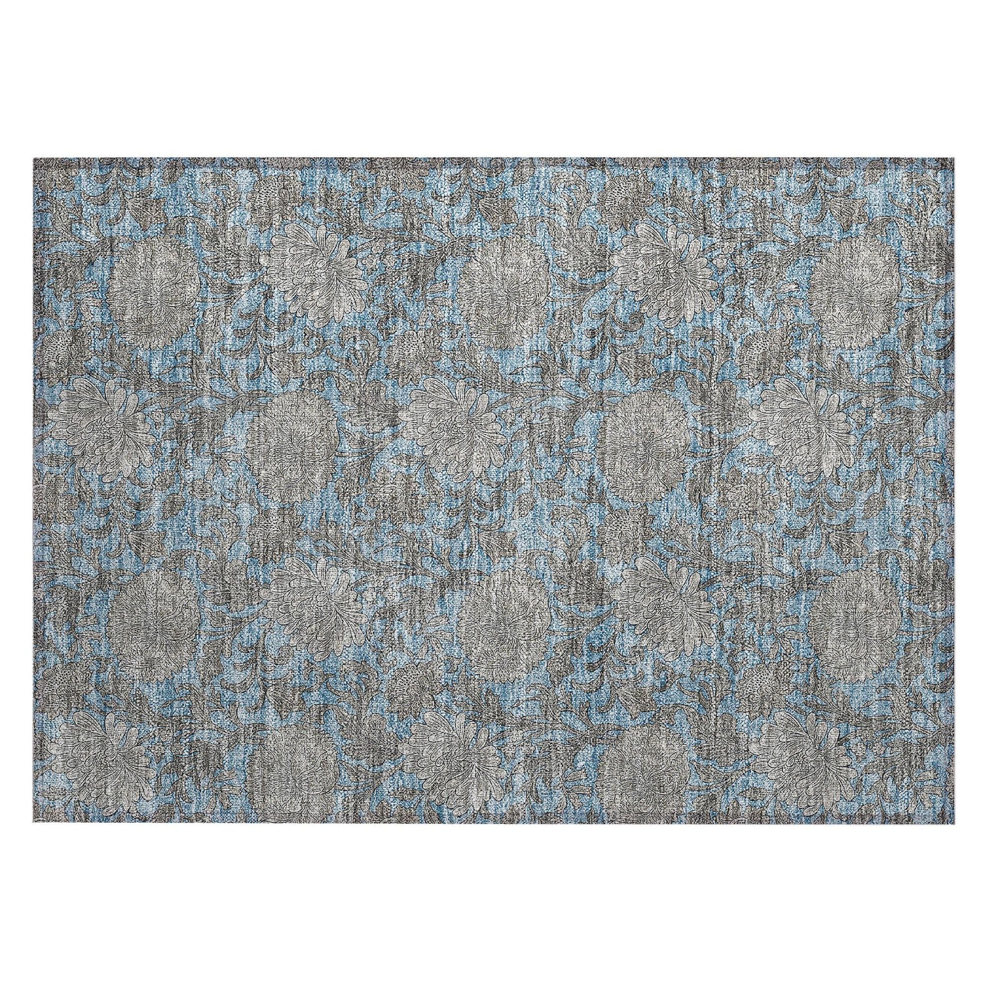 Machine Made ACN677 Blue  Rugs #color_blue 