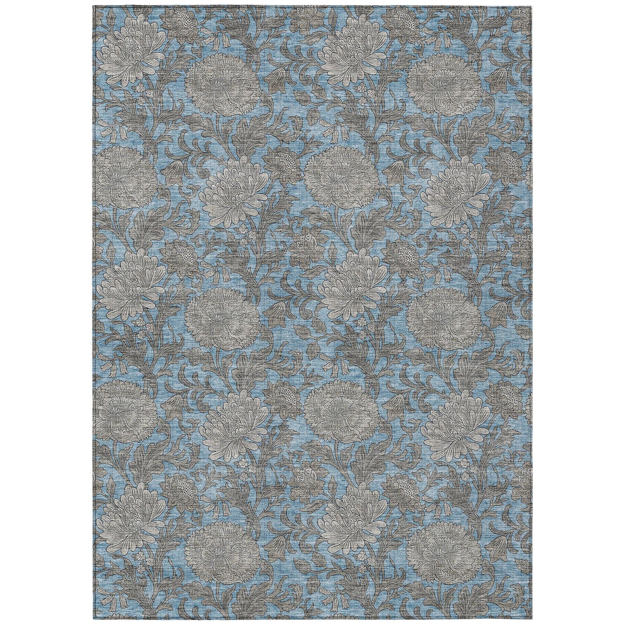 Machine Made ACN677 Blue  Rugs #color_blue 