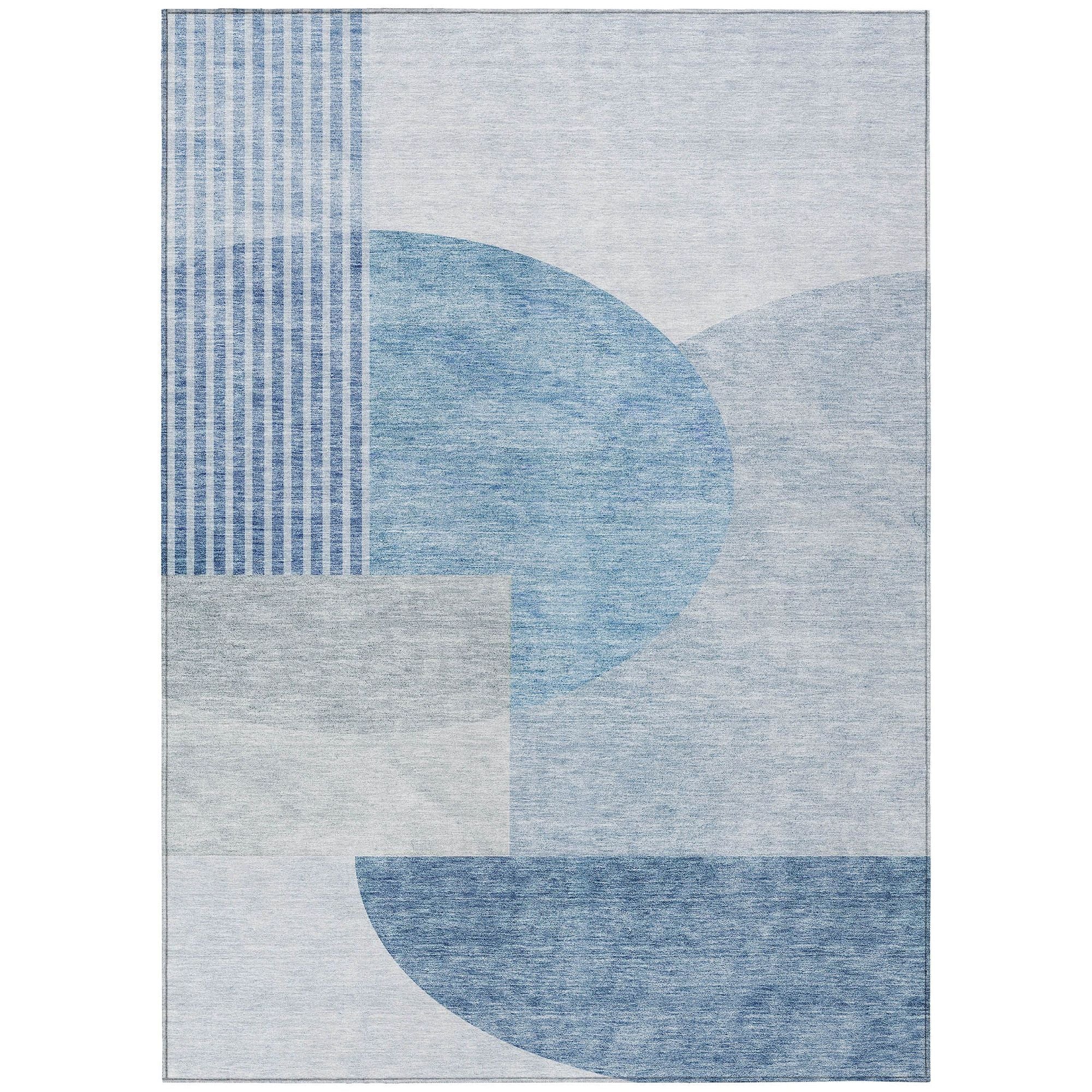 Machine Made ACN678 Blue  Rugs #color_blue 