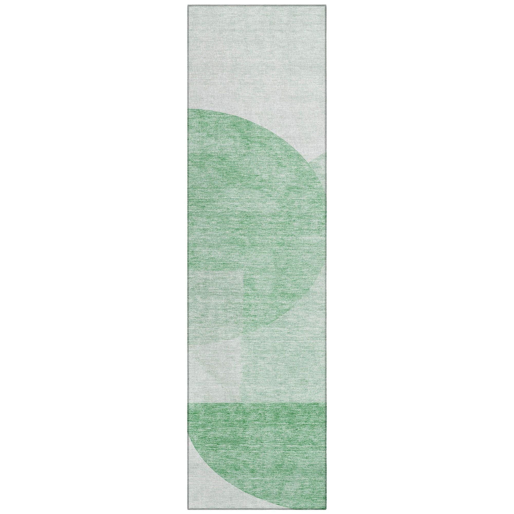 Machine Made ACN678 Green  Rugs #color_green 