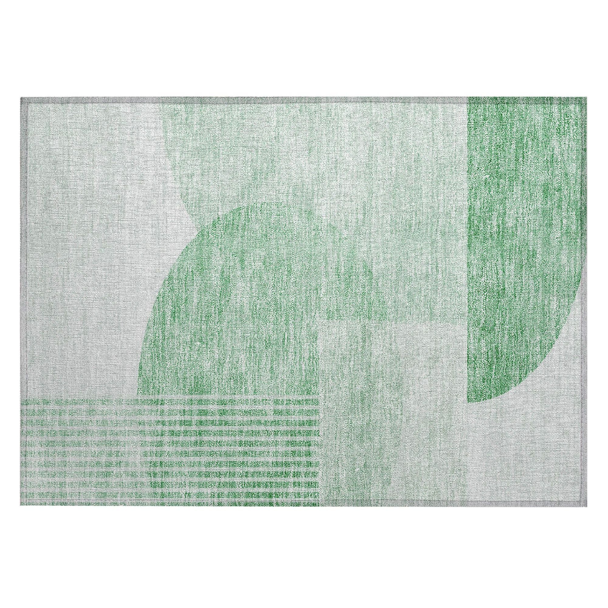 Machine Made ACN678 Green  Rugs #color_green 