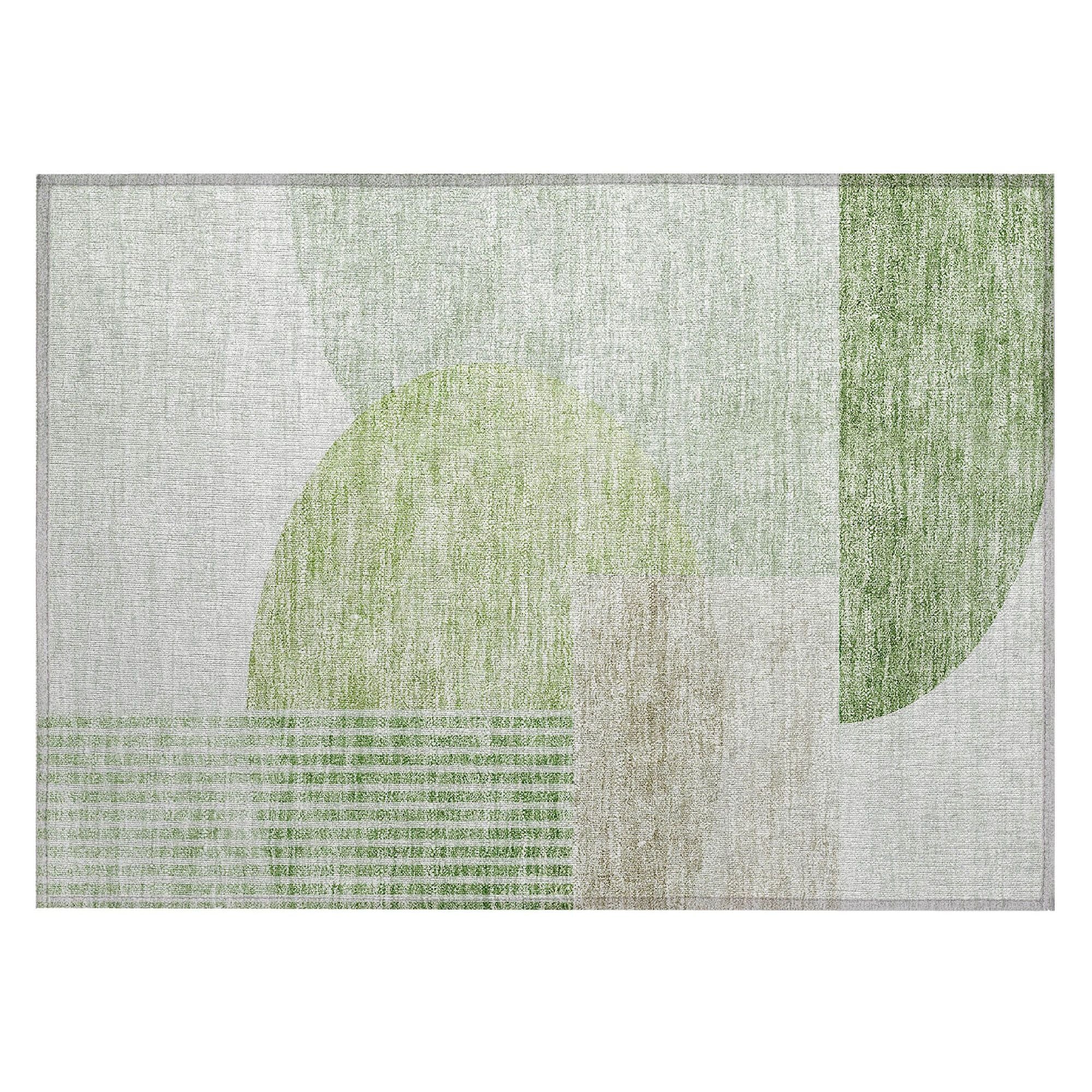 Machine Made ACN678 Olive Green Rugs #color_olive green