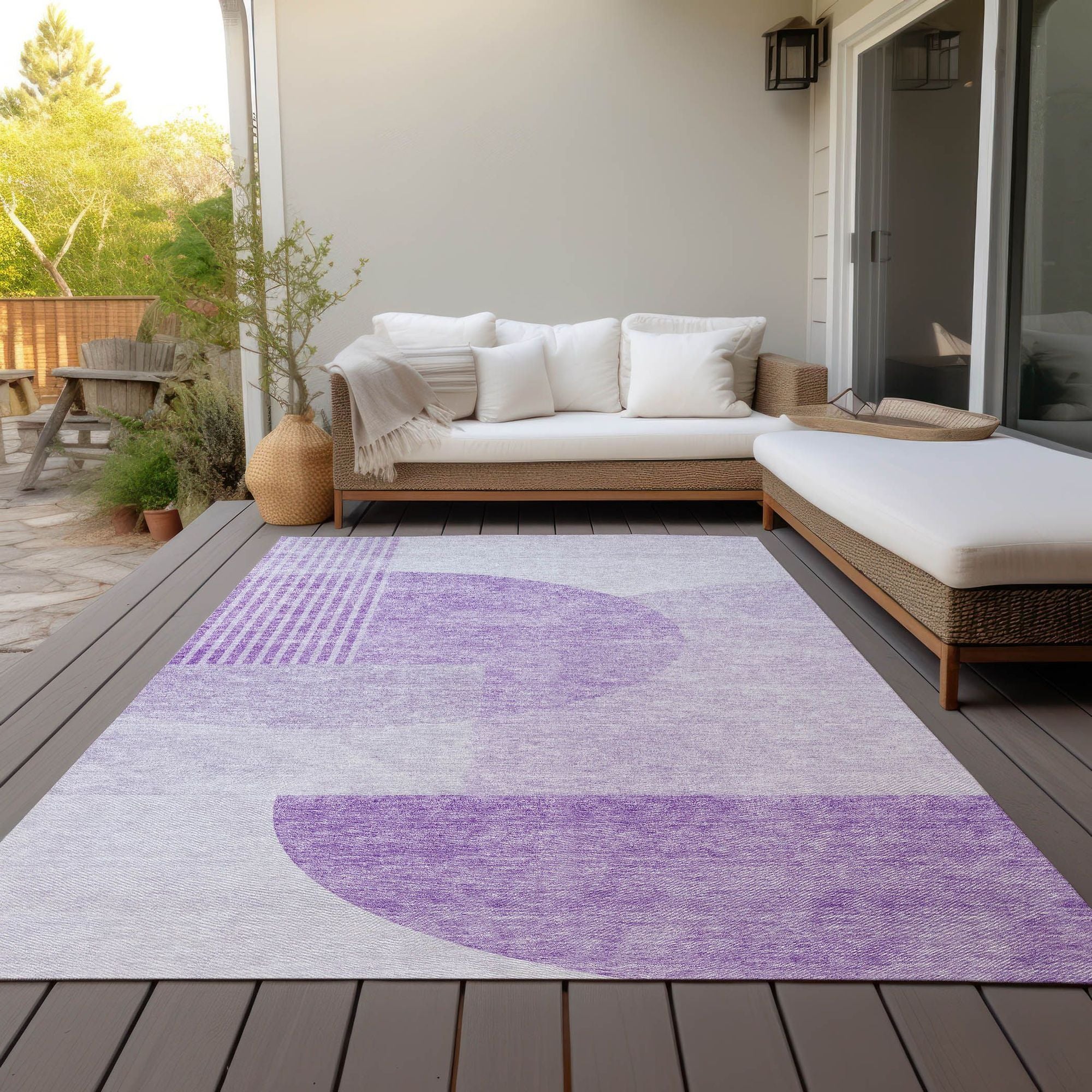 Machine Made ACN678 Purple  Rugs #color_purple 