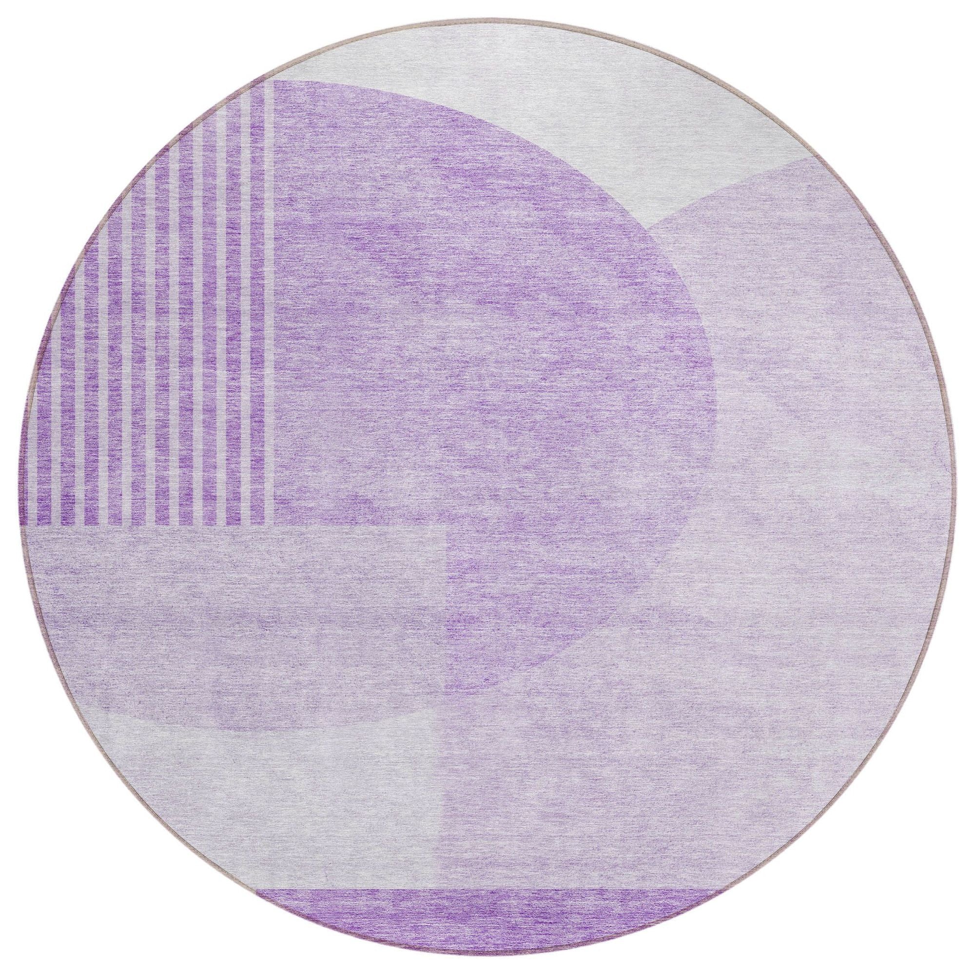 Machine Made ACN678 Purple  Rugs #color_purple 