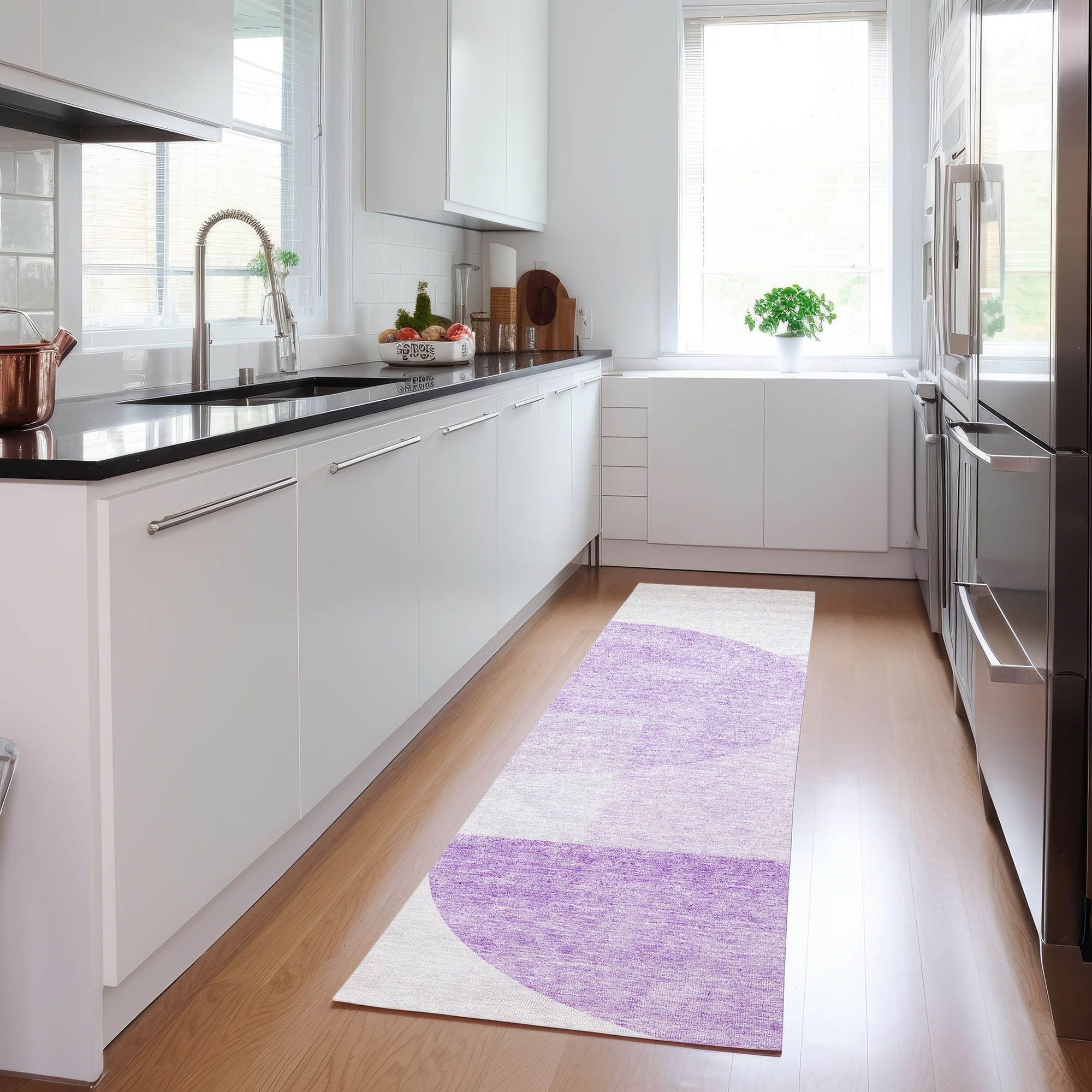 Machine Made ACN678 Purple  Rugs #color_purple 