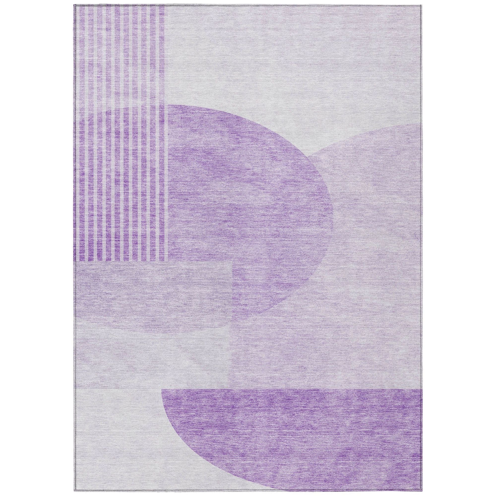 Machine Made ACN678 Purple  Rugs #color_purple 