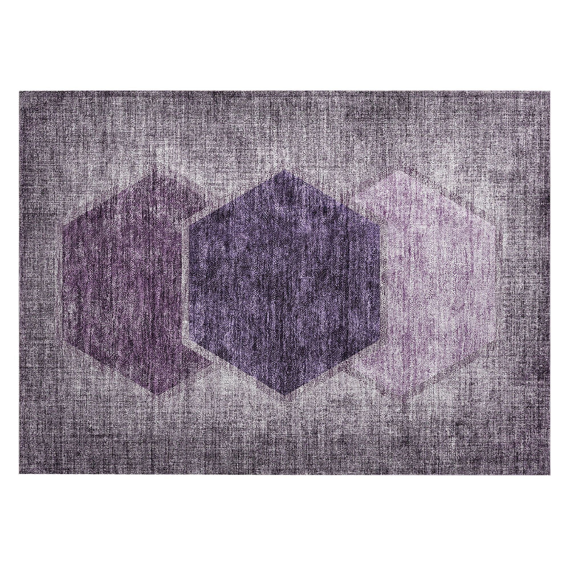 Machine Made ACN679 Eggplant Purple Rugs #color_eggplant purple