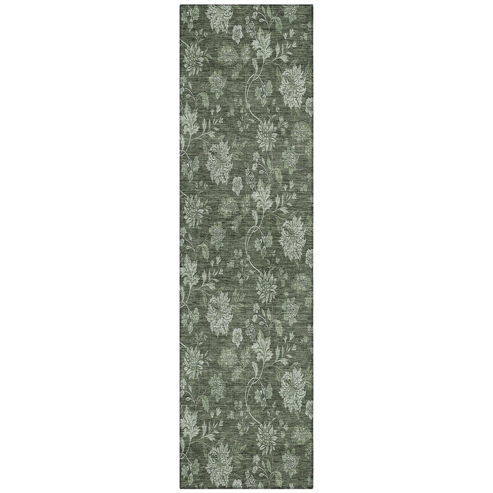 Machine Made ACN680 Olive Green Rugs #color_olive green