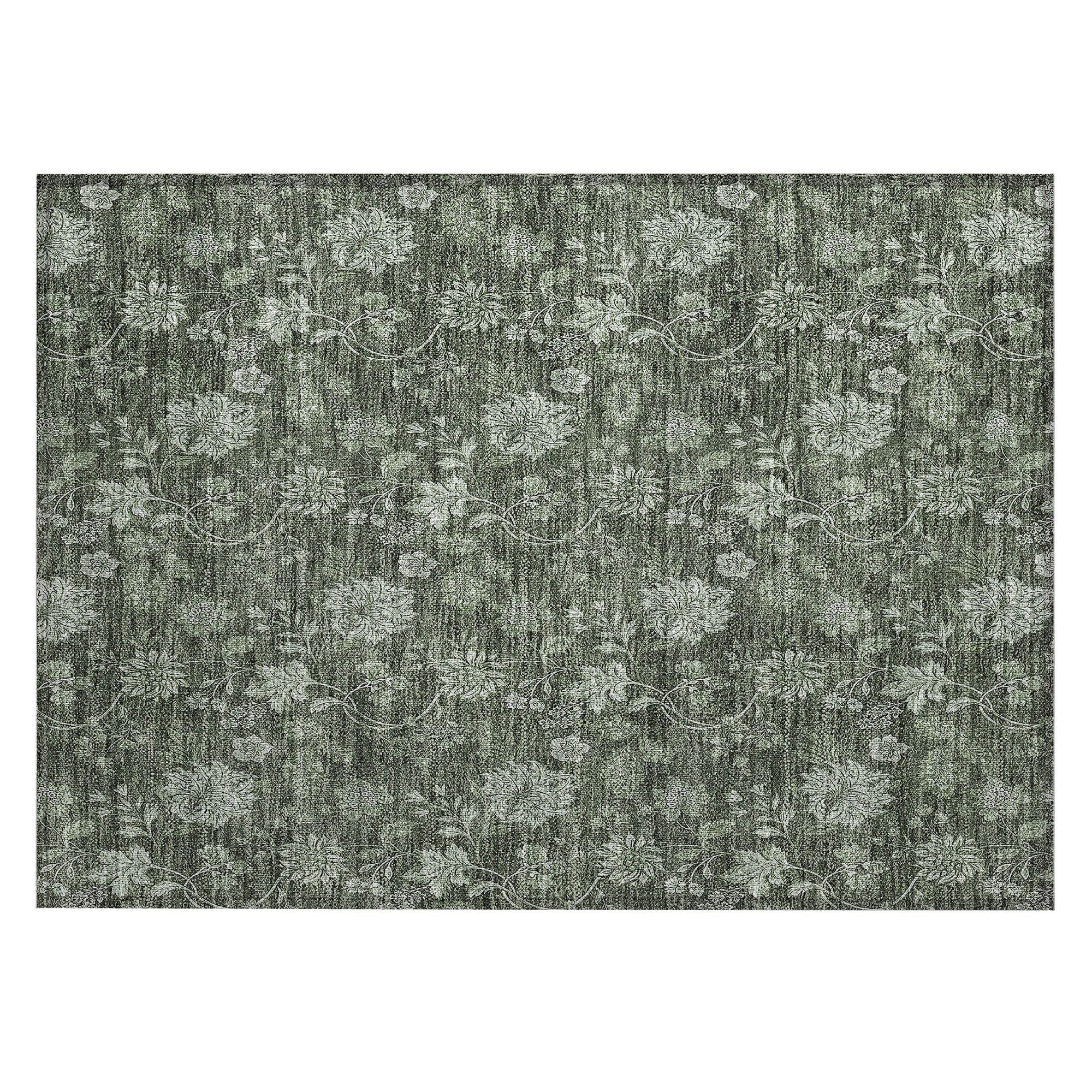 Machine Made ACN680 Olive Green Rugs #color_olive green