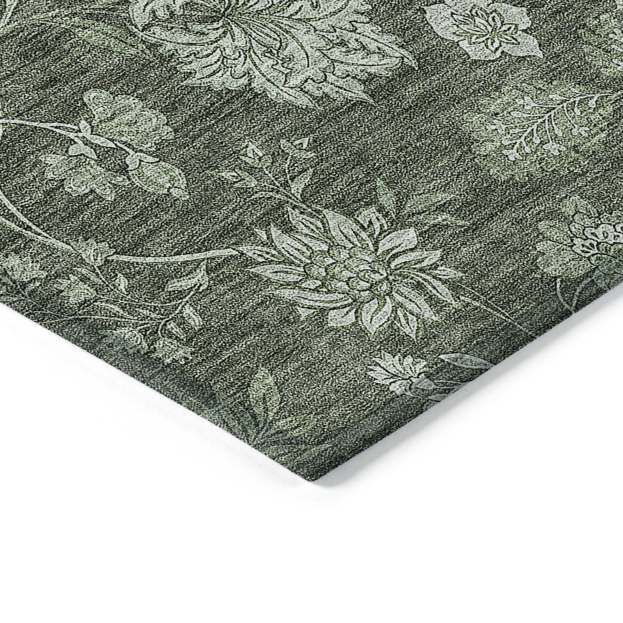 Machine Made ACN680 Olive Green Rugs #color_olive green