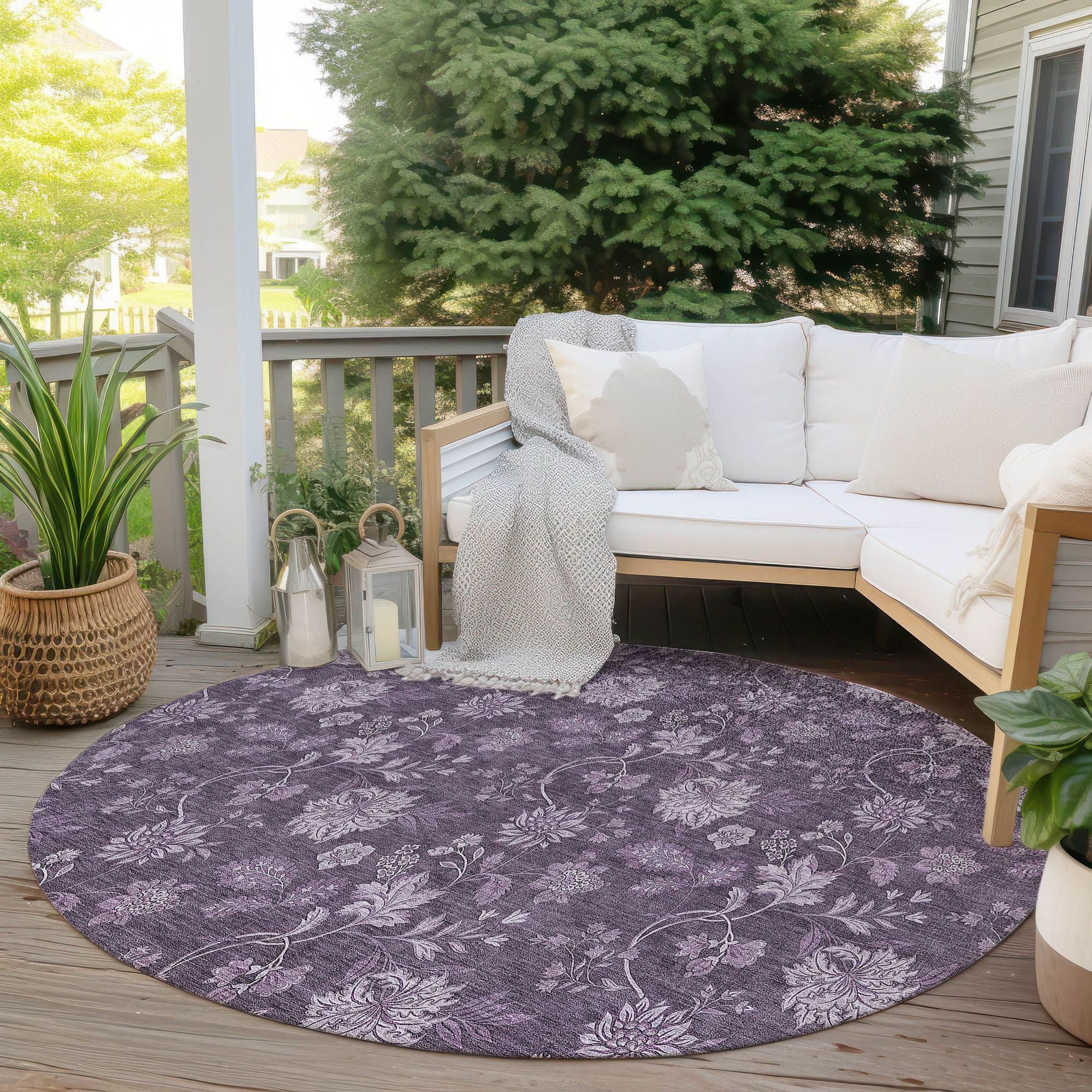 Machine Made ACN680 Plum Purple Rugs #color_plum purple