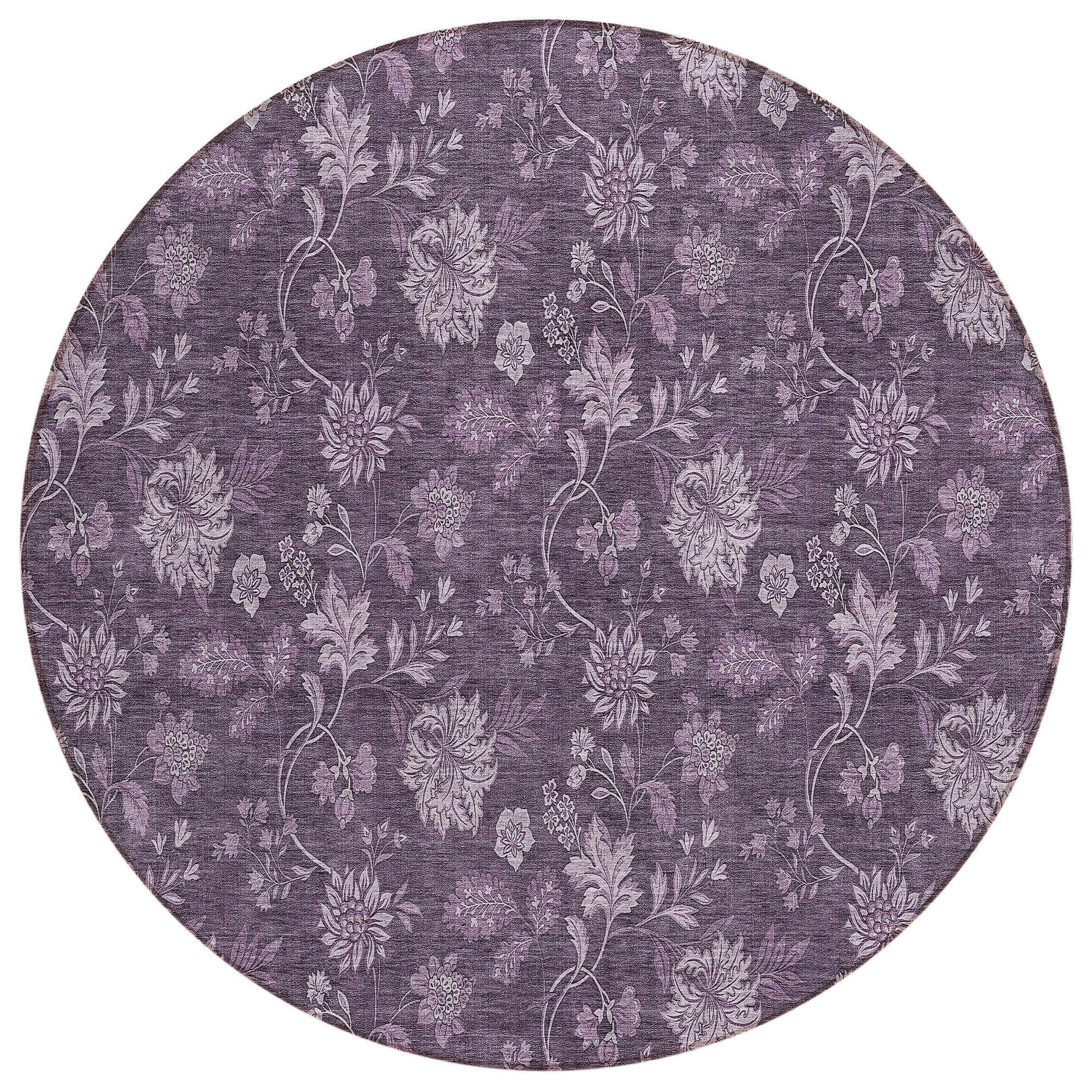 Machine Made ACN680 Plum Purple Rugs #color_plum purple