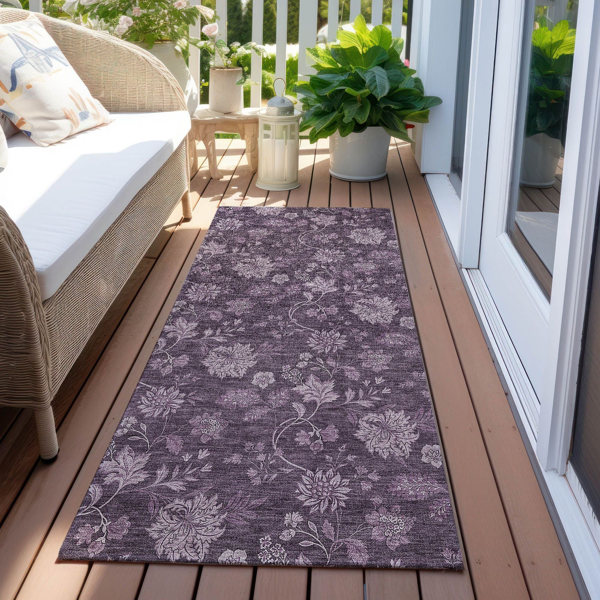 Machine Made ACN680 Plum Purple Rugs #color_plum purple