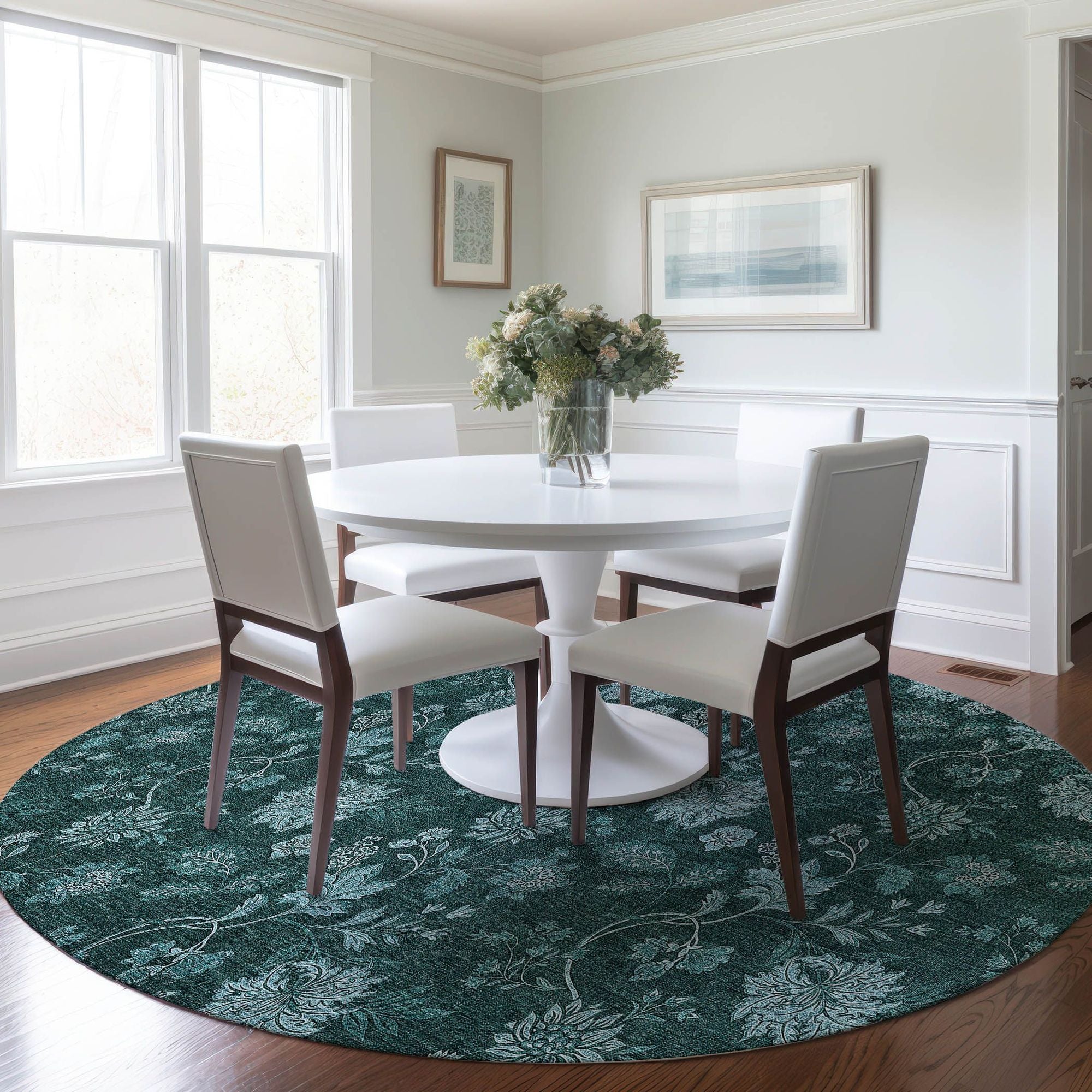 Machine Made ACN680 Teal  Rugs #color_teal 