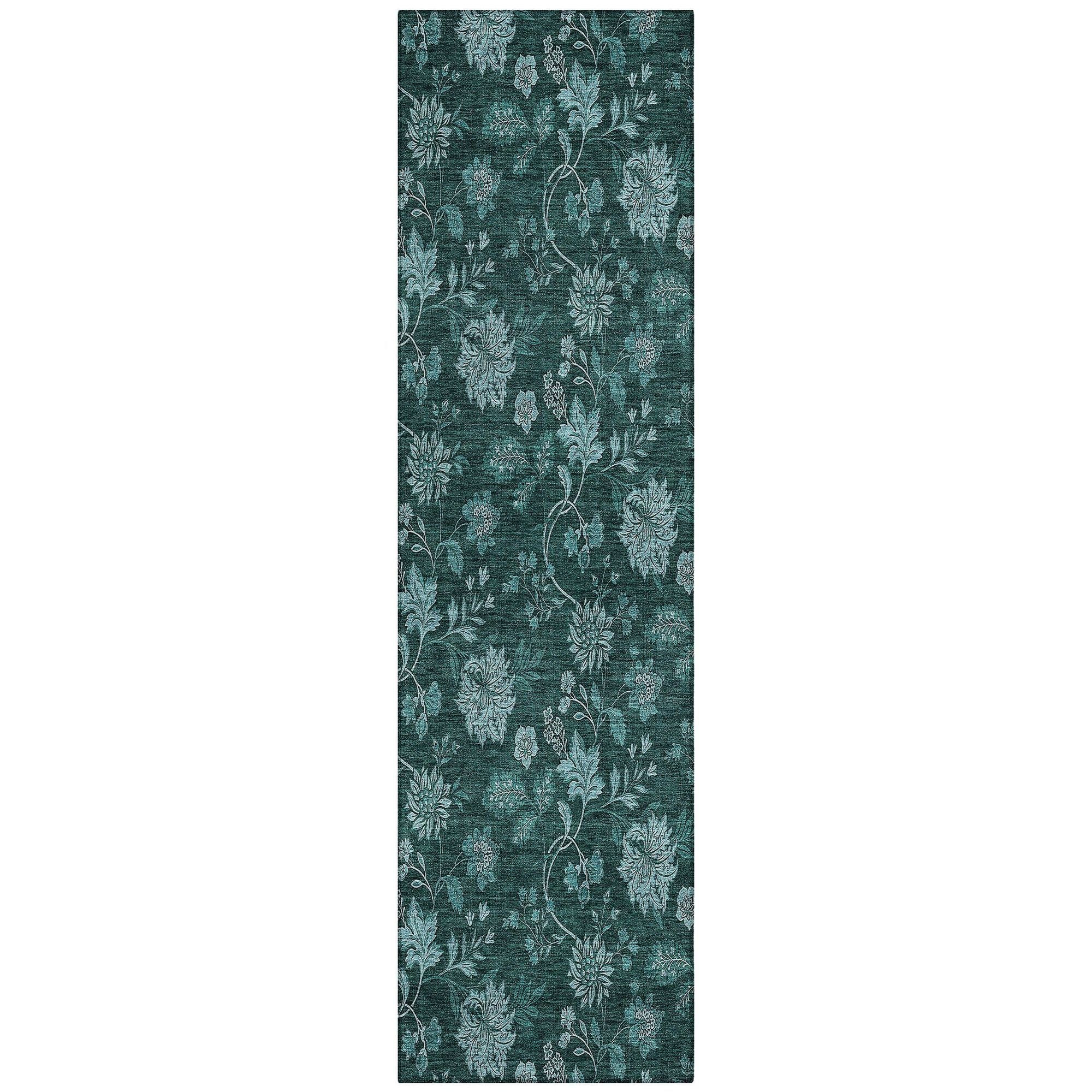 Machine Made ACN680 Teal  Rugs #color_teal 