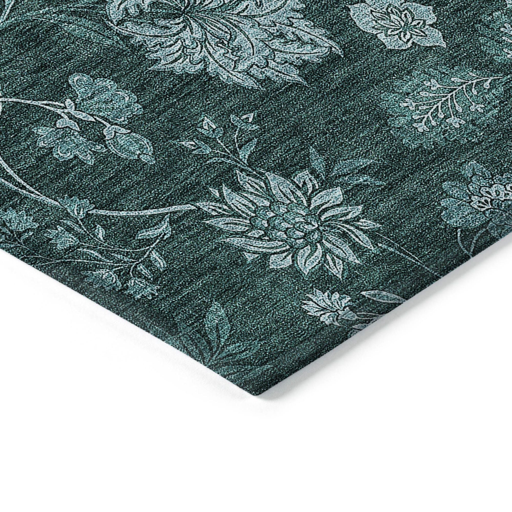 Machine Made ACN680 Teal  Rugs #color_teal 