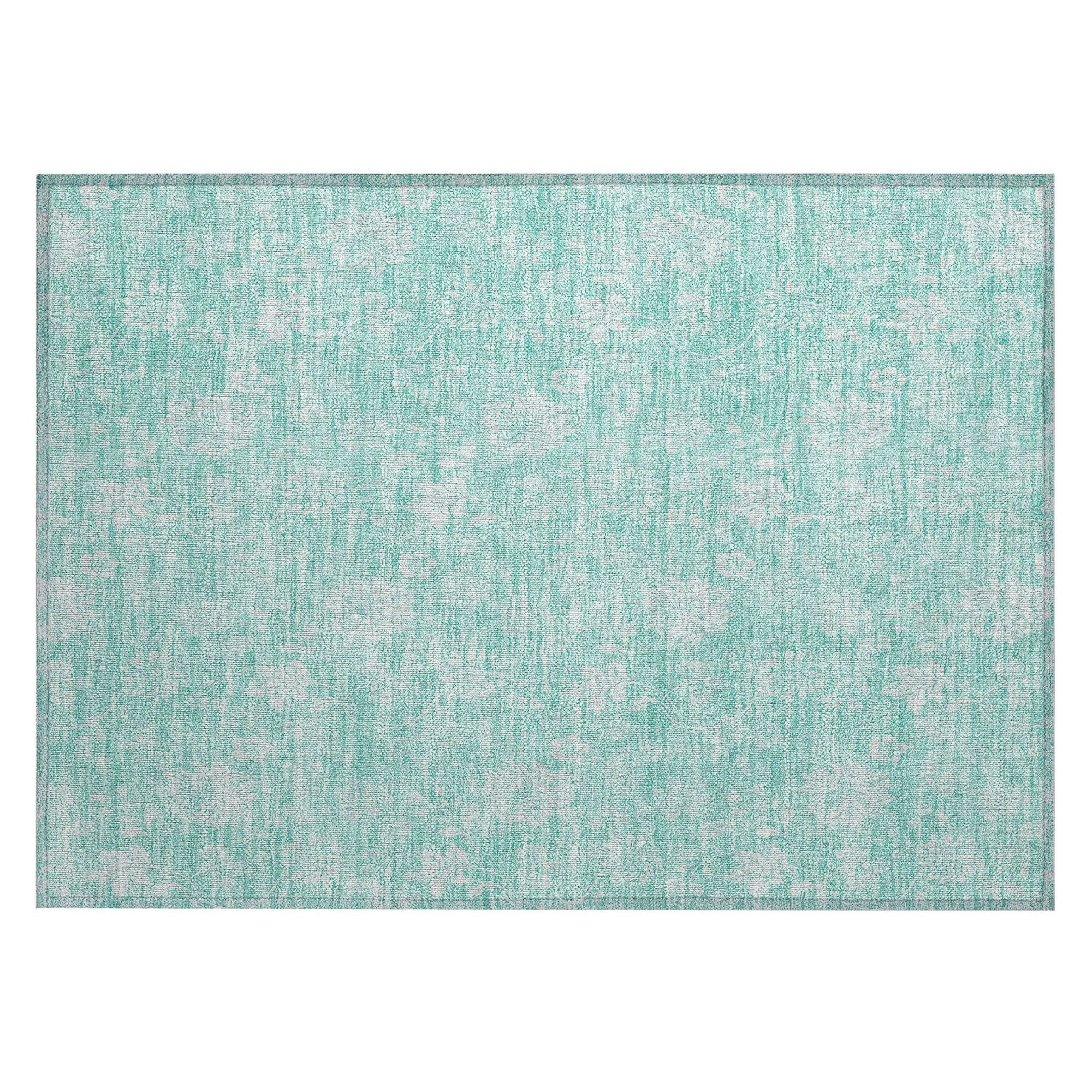 Machine Made ACN681 Aqua Teal Rugs #color_aqua teal