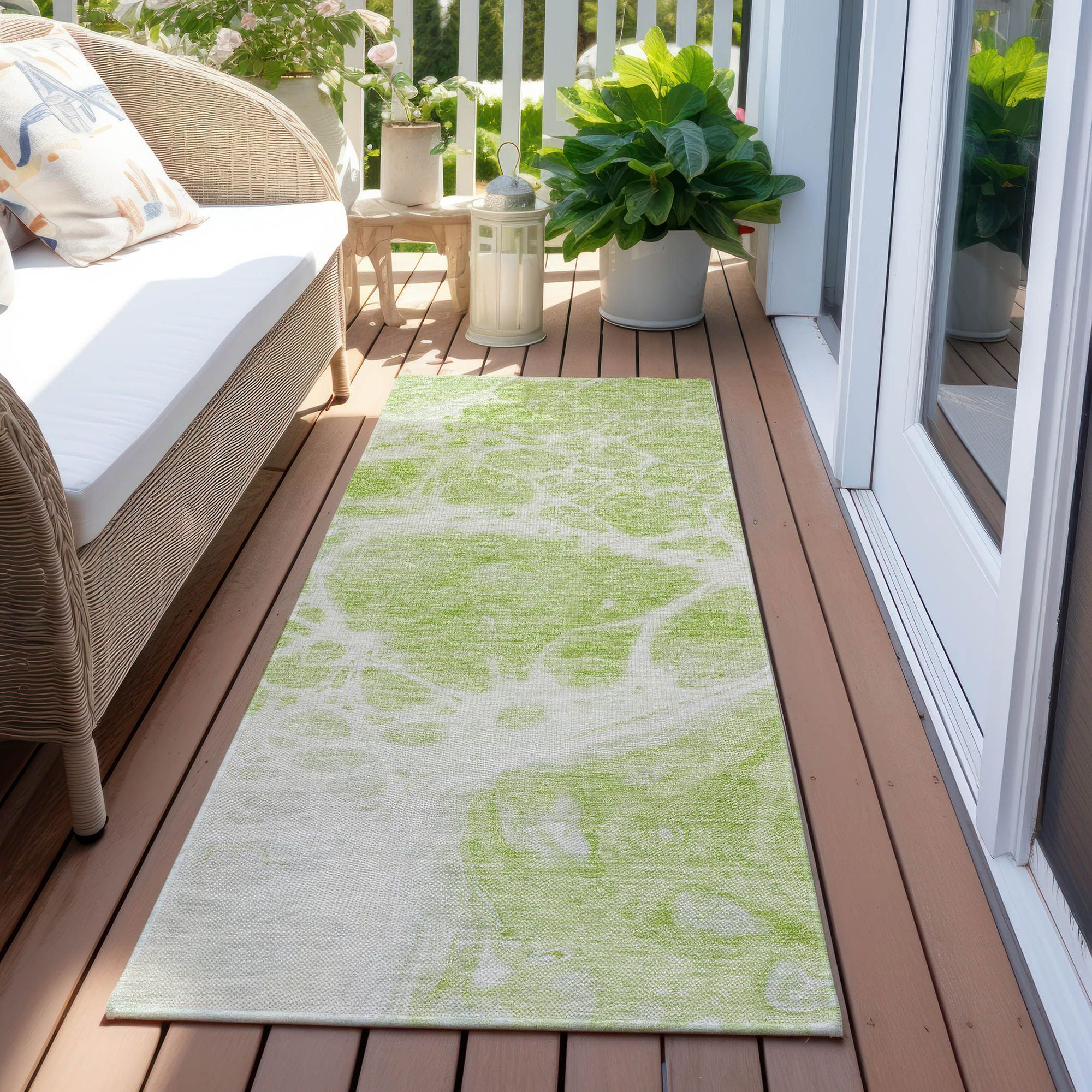 Machine Made ACN682 Aloe Green Rugs #color_aloe green