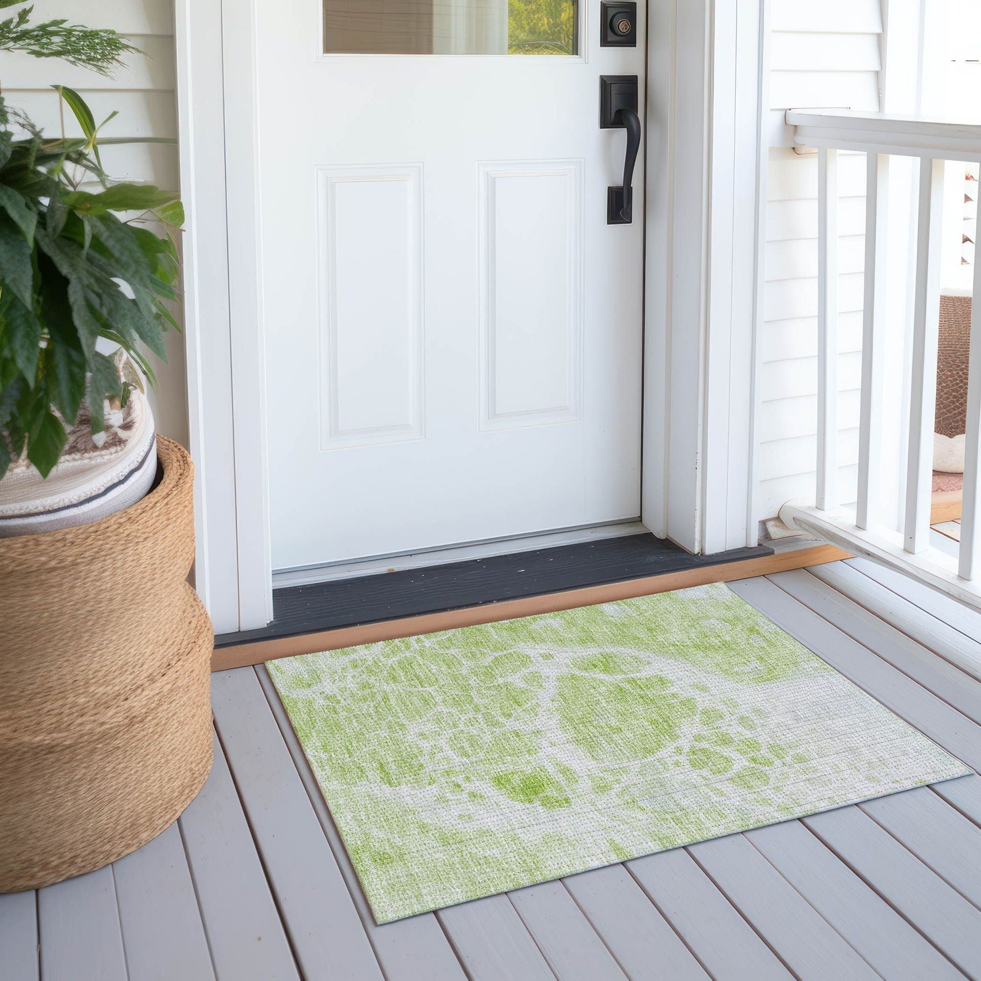 Machine Made ACN682 Aloe Green Rugs #color_aloe green