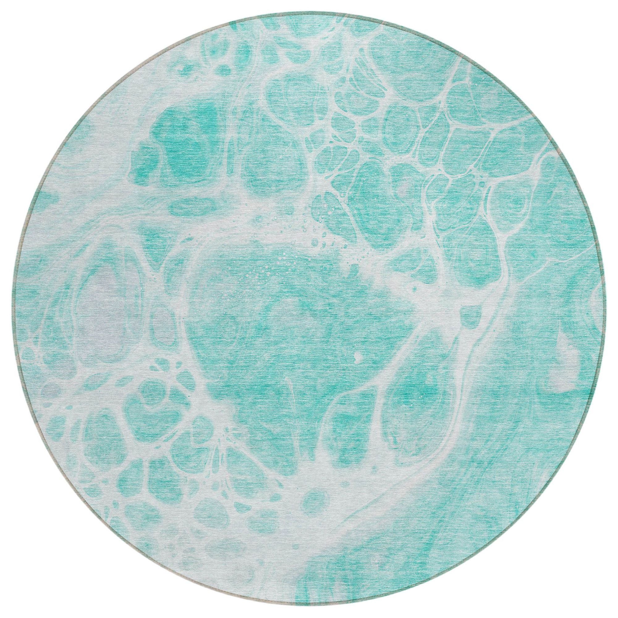 Machine Made ACN682 Aqua Teal Rugs #color_aqua teal