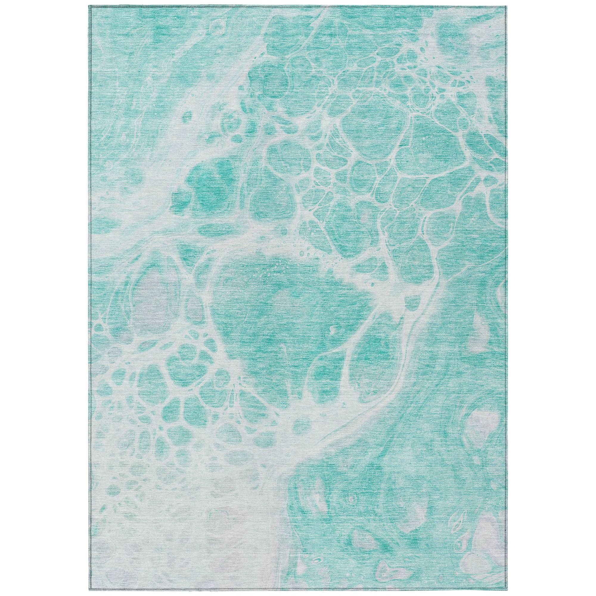 Machine Made ACN682 Aqua Teal Rugs #color_aqua teal