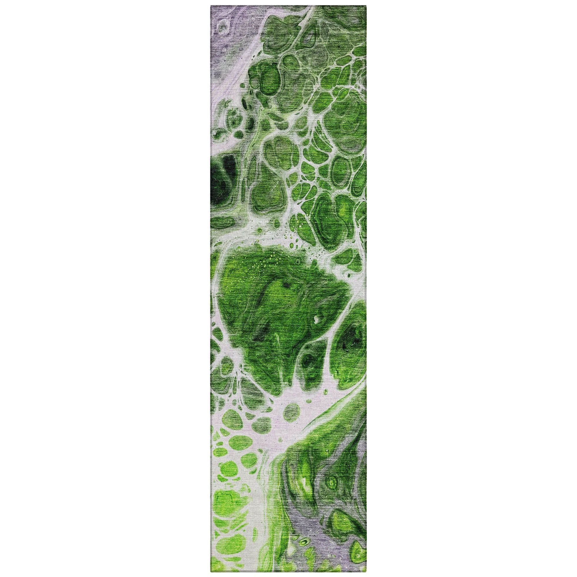 Machine Made ACN682 Lime Green Rugs #color_lime green