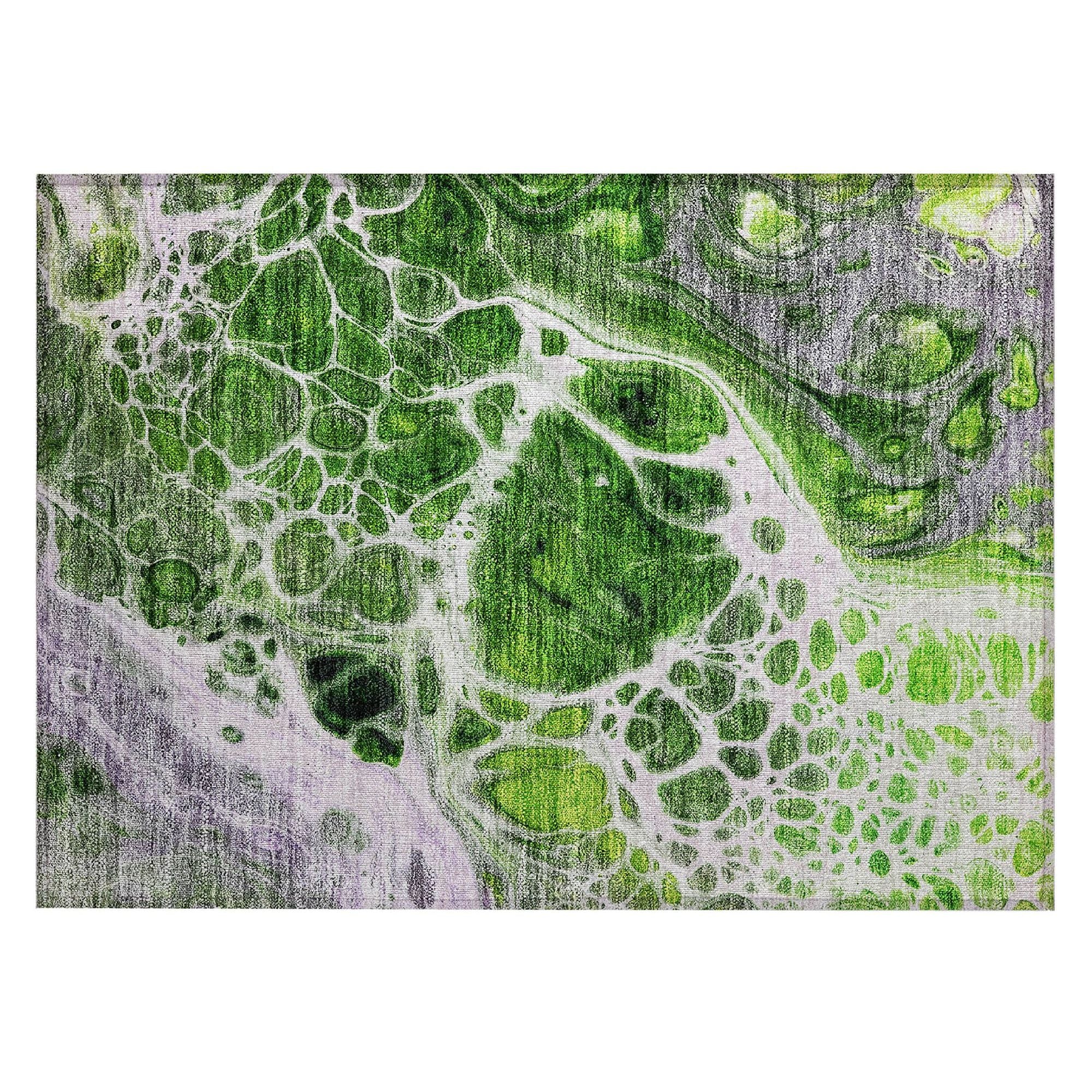 Machine Made ACN682 Lime Green Rugs #color_lime green