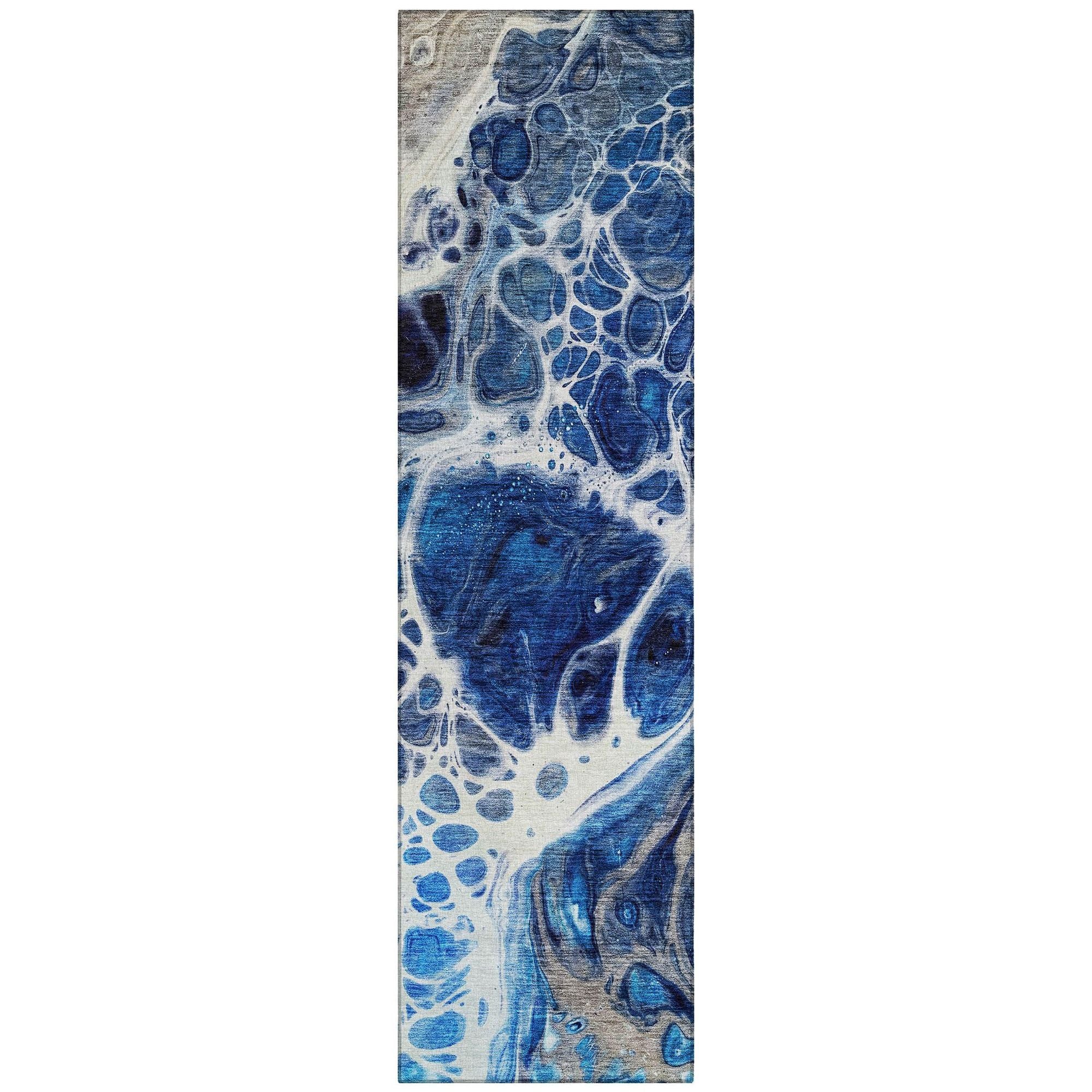 Machine Made ACN682 Navy Blue Rugs #color_navy blue