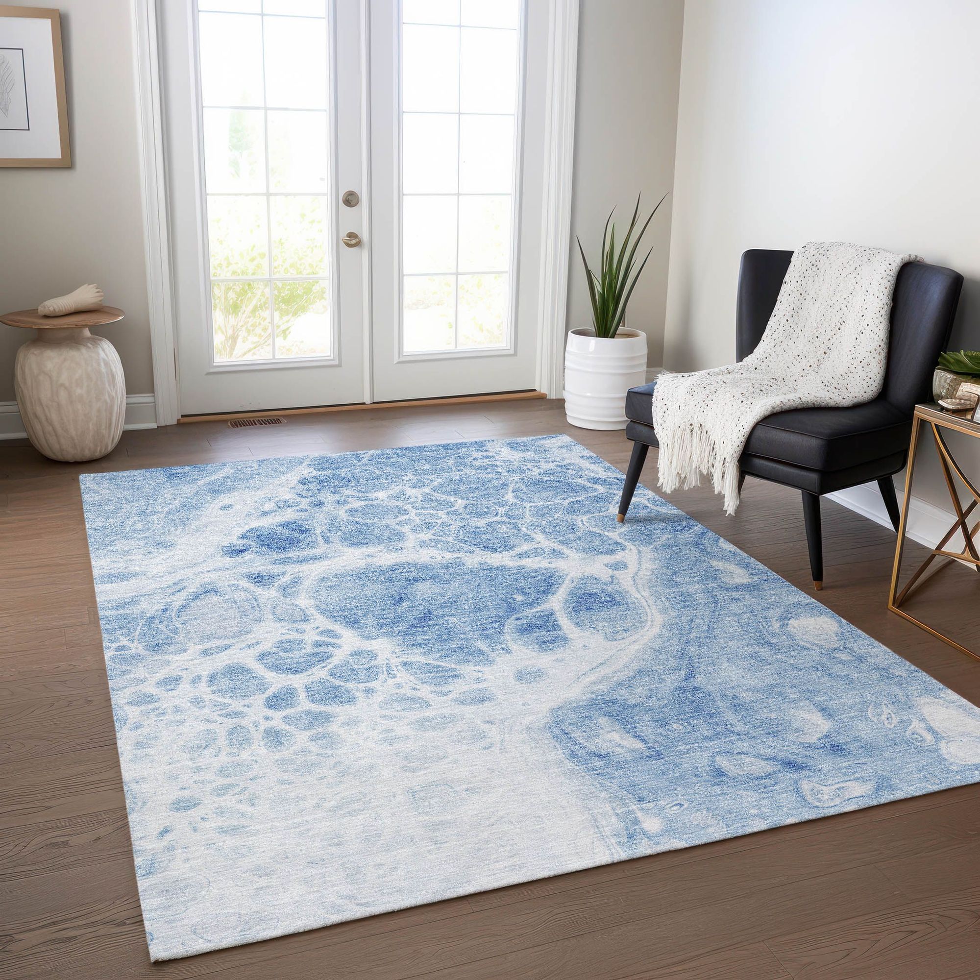 Machine Made ACN682 Sky Blue Rugs #color_sky blue