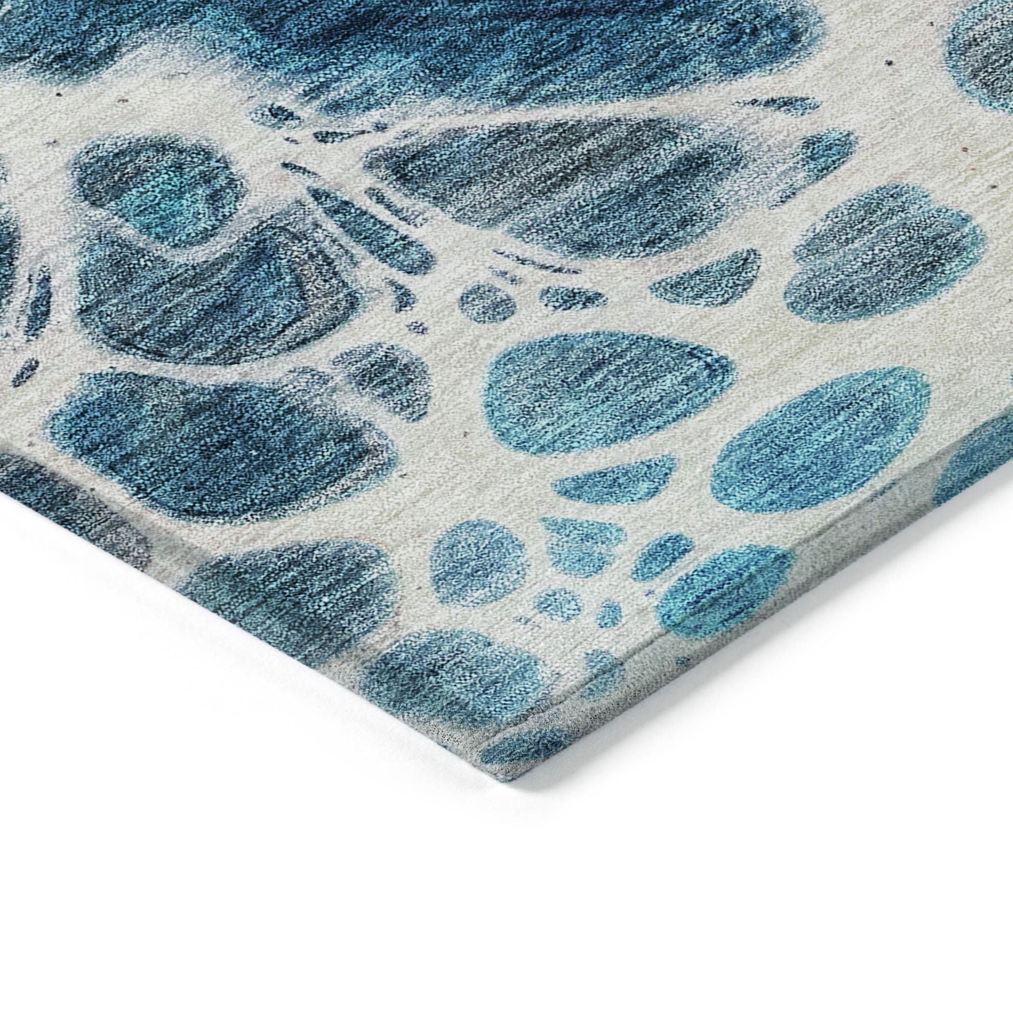 Machine Made ACN682 Teal  Rugs #color_teal 