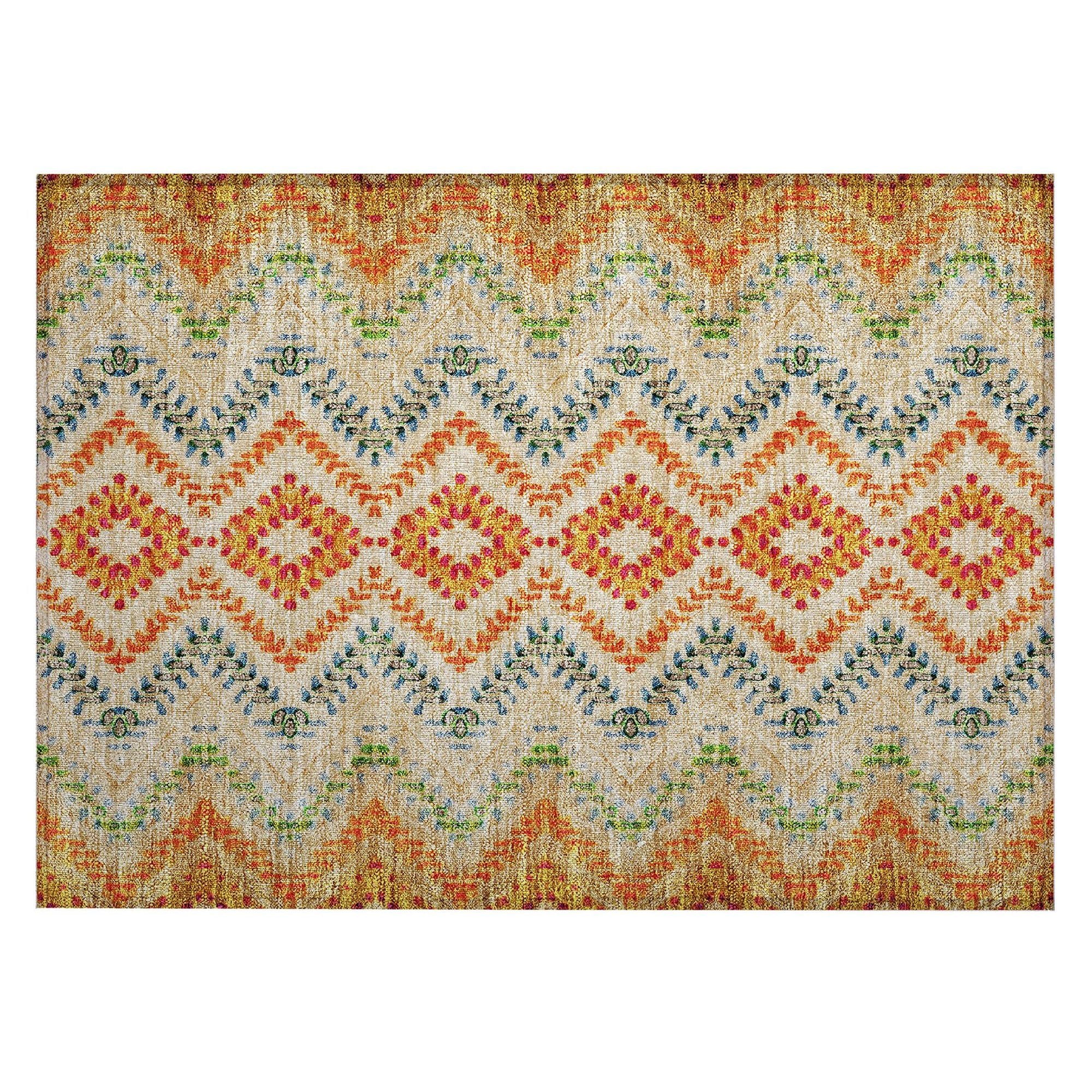 Machine Made ACN683 Beige Brown Rugs #color_beige brown