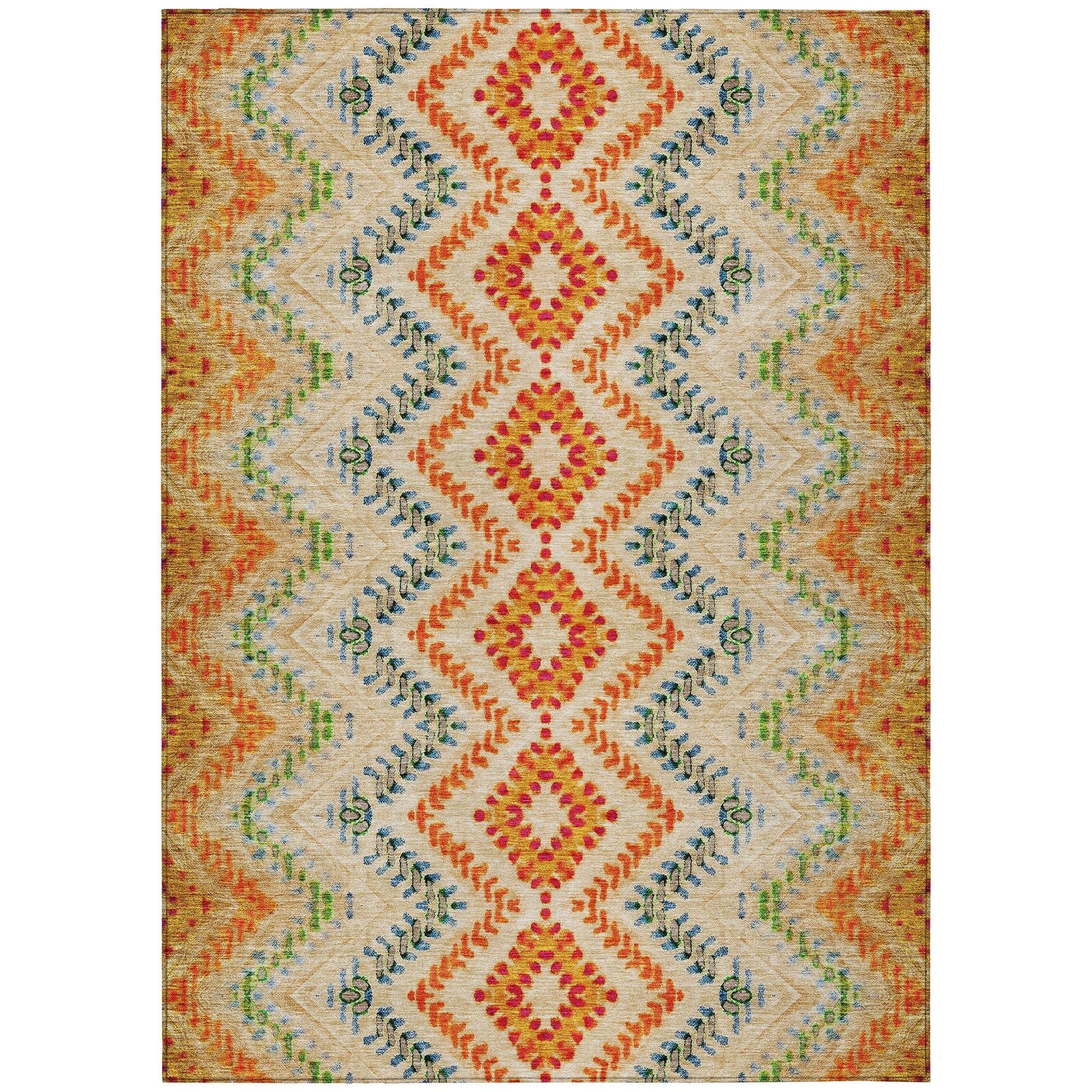 Machine Made ACN683 Beige Brown Rugs #color_beige brown