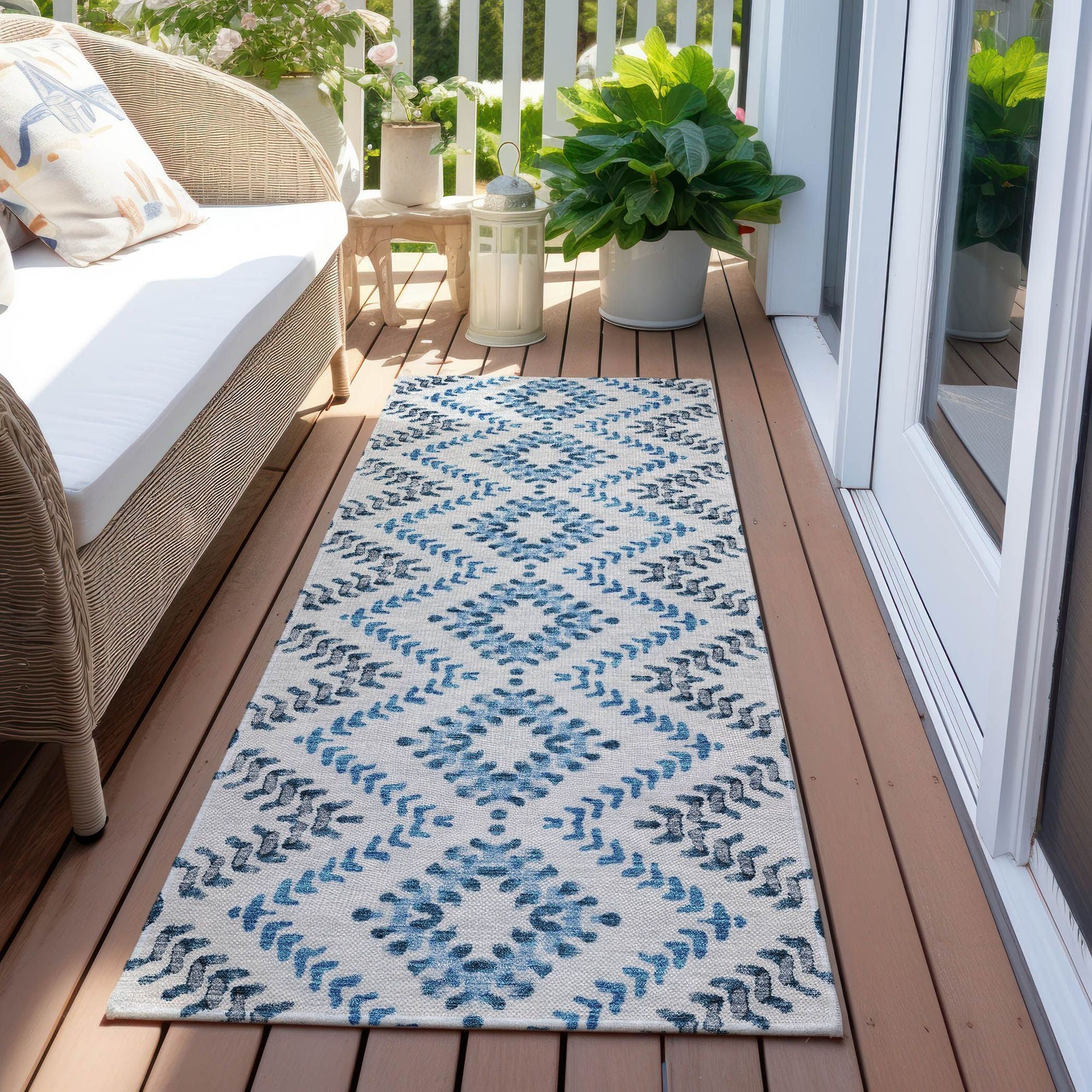 Machine Made ACN684 Blue  Rugs #color_blue 