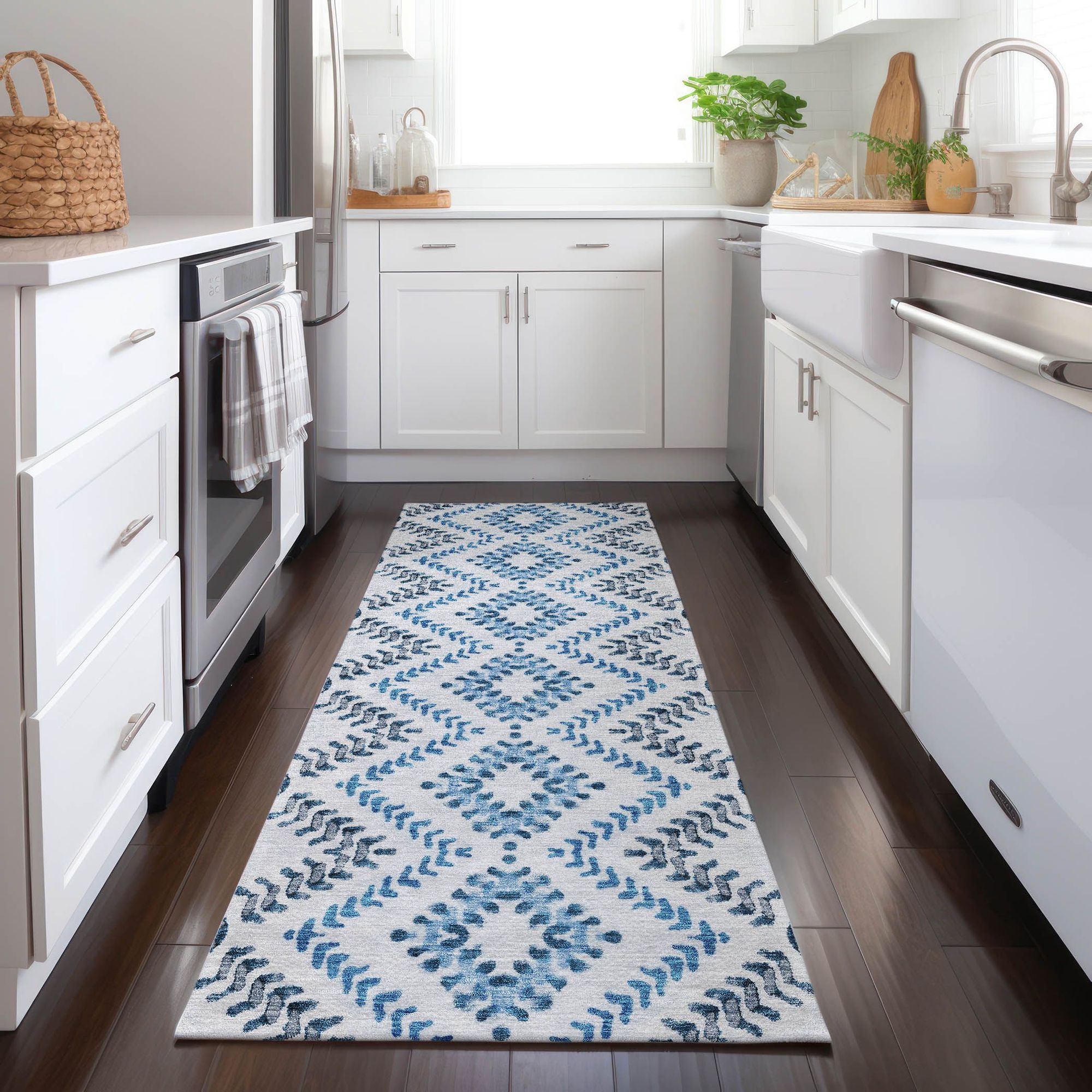 Machine Made ACN684 Blue  Rugs #color_blue 