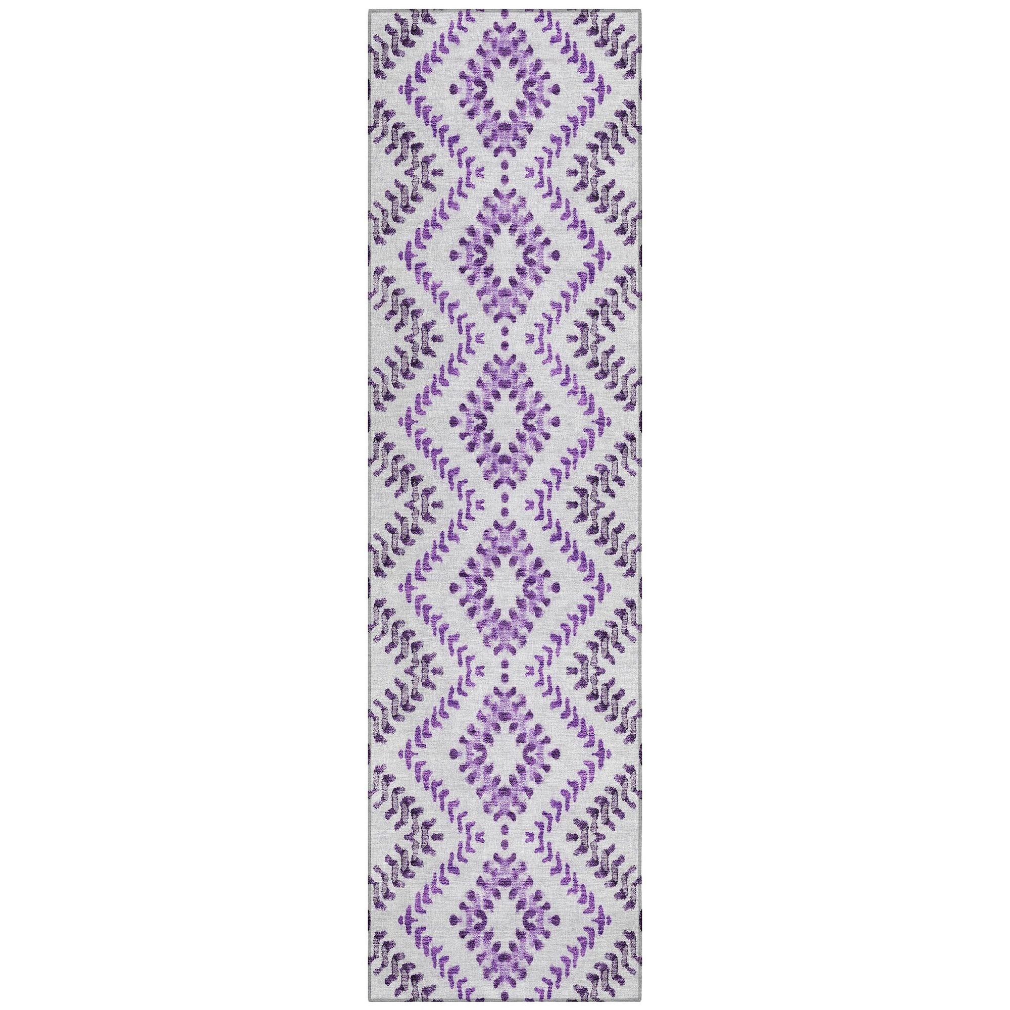 Machine Made ACN684 Purple  Rugs #color_purple 