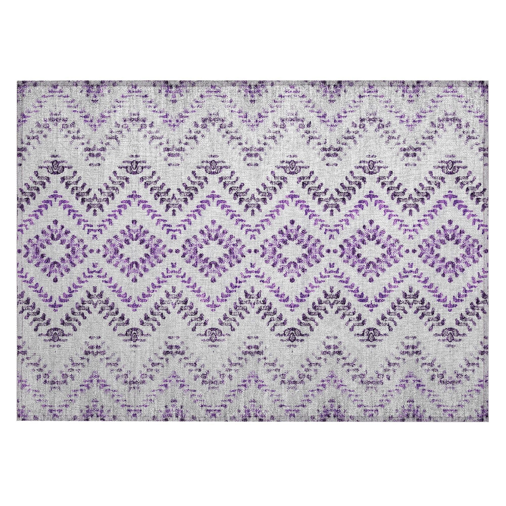 Machine Made ACN684 Purple  Rugs #color_purple 