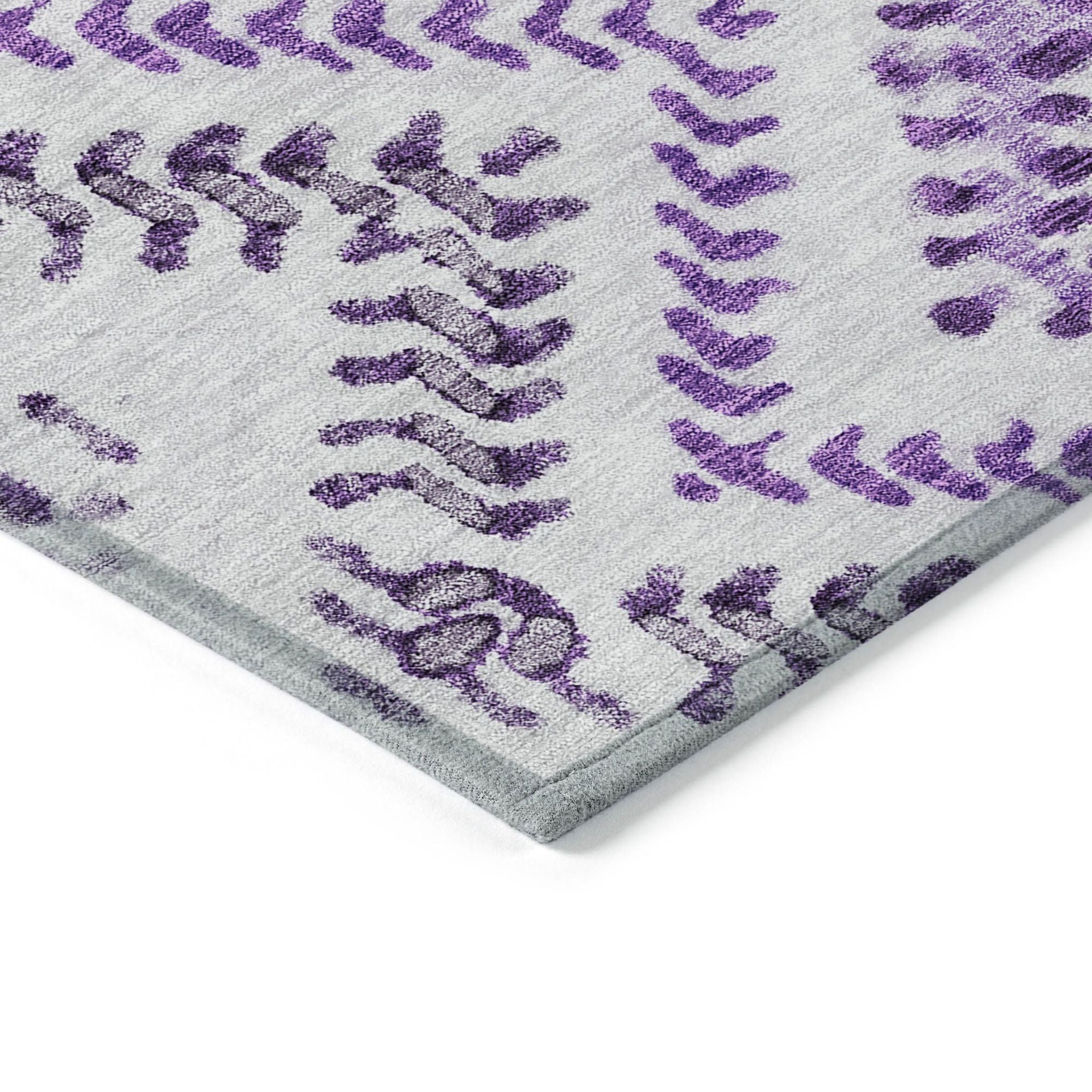 Machine Made ACN684 Purple  Rugs #color_purple 