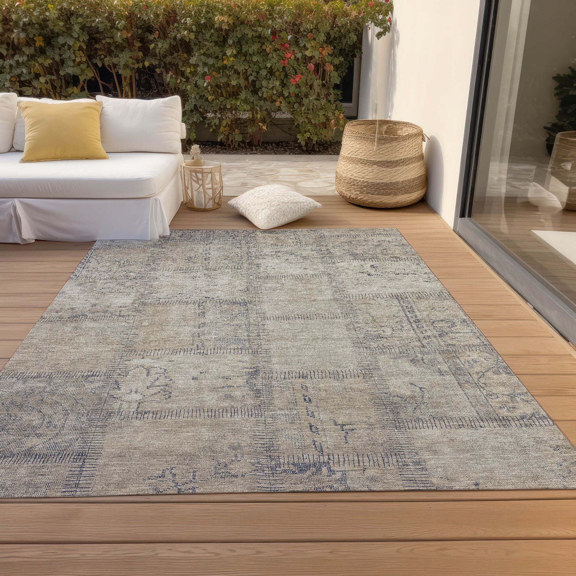 Machine Made ACN685 Beige Brown Rugs #color_beige brown