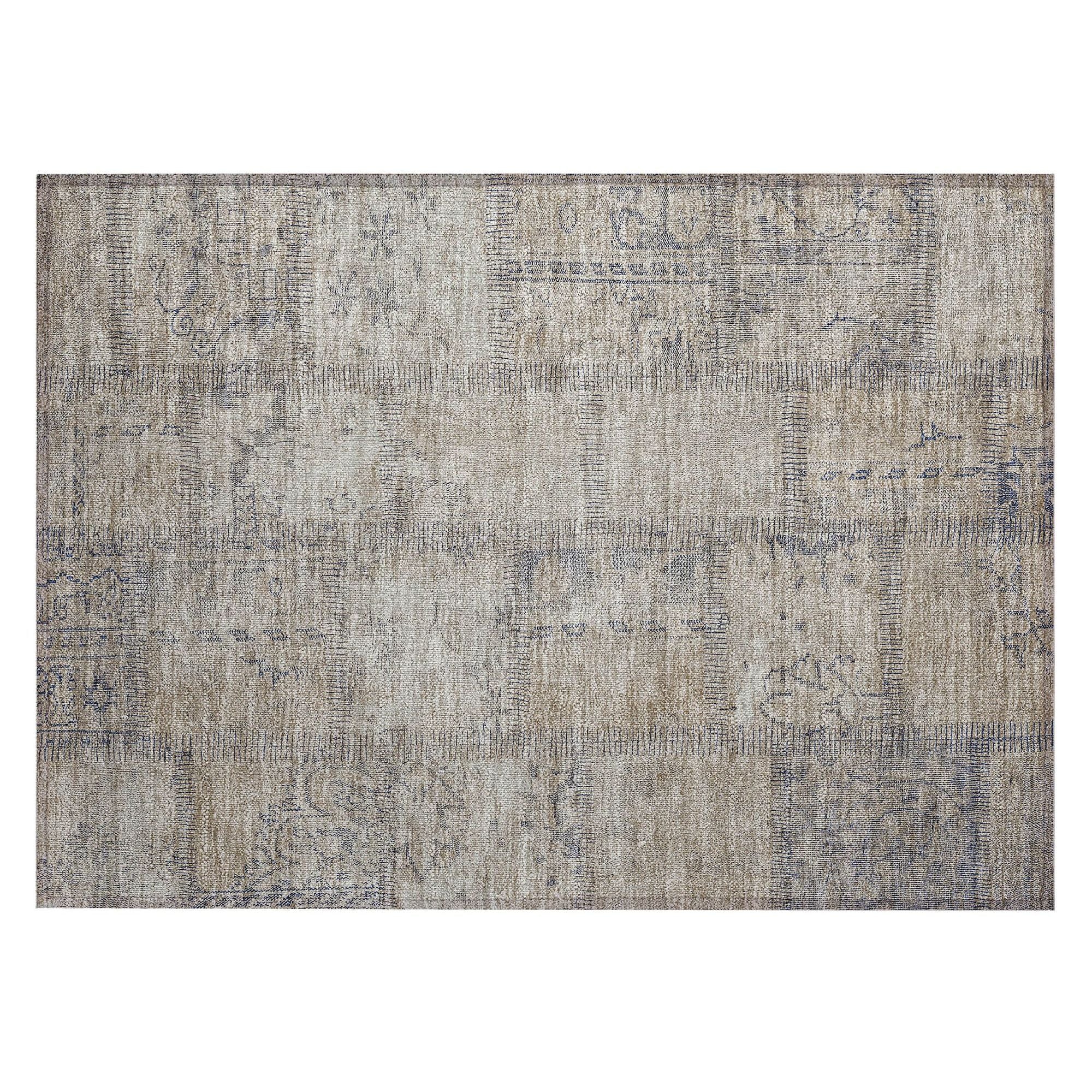 Machine Made ACN685 Beige Brown Rugs #color_beige brown