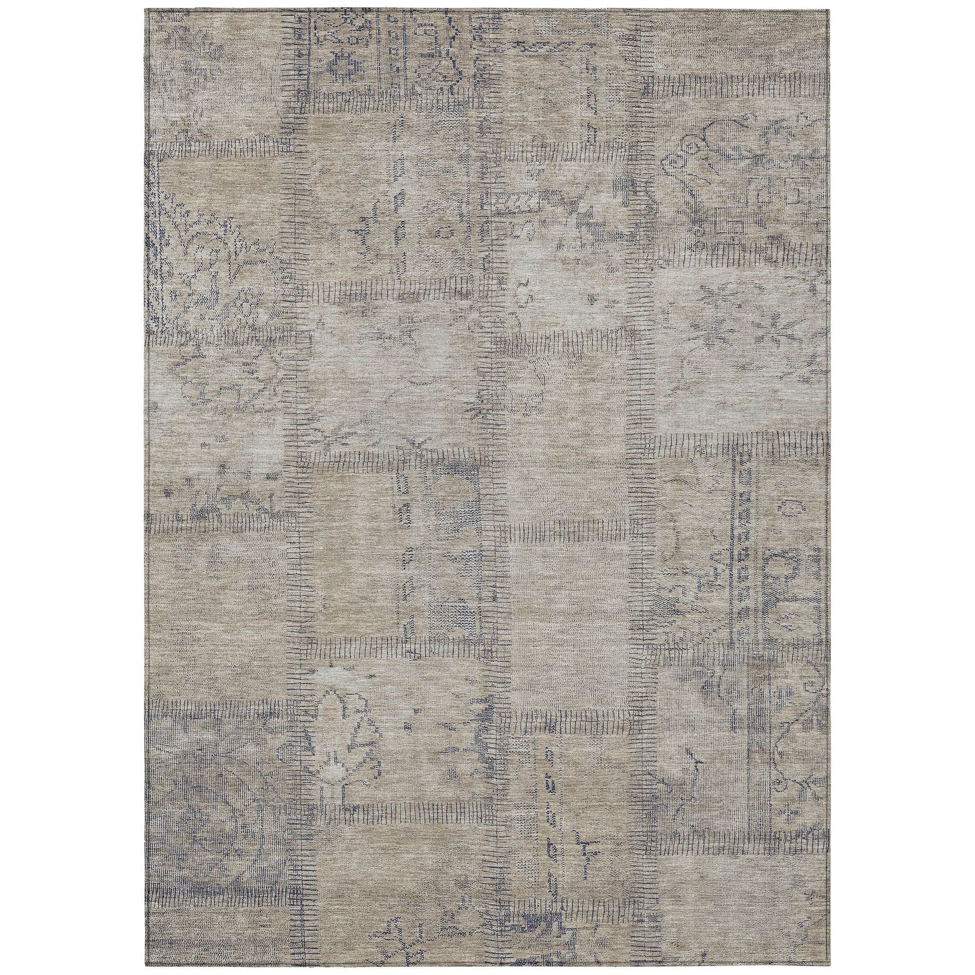 Machine Made ACN685 Beige Brown Rugs #color_beige brown