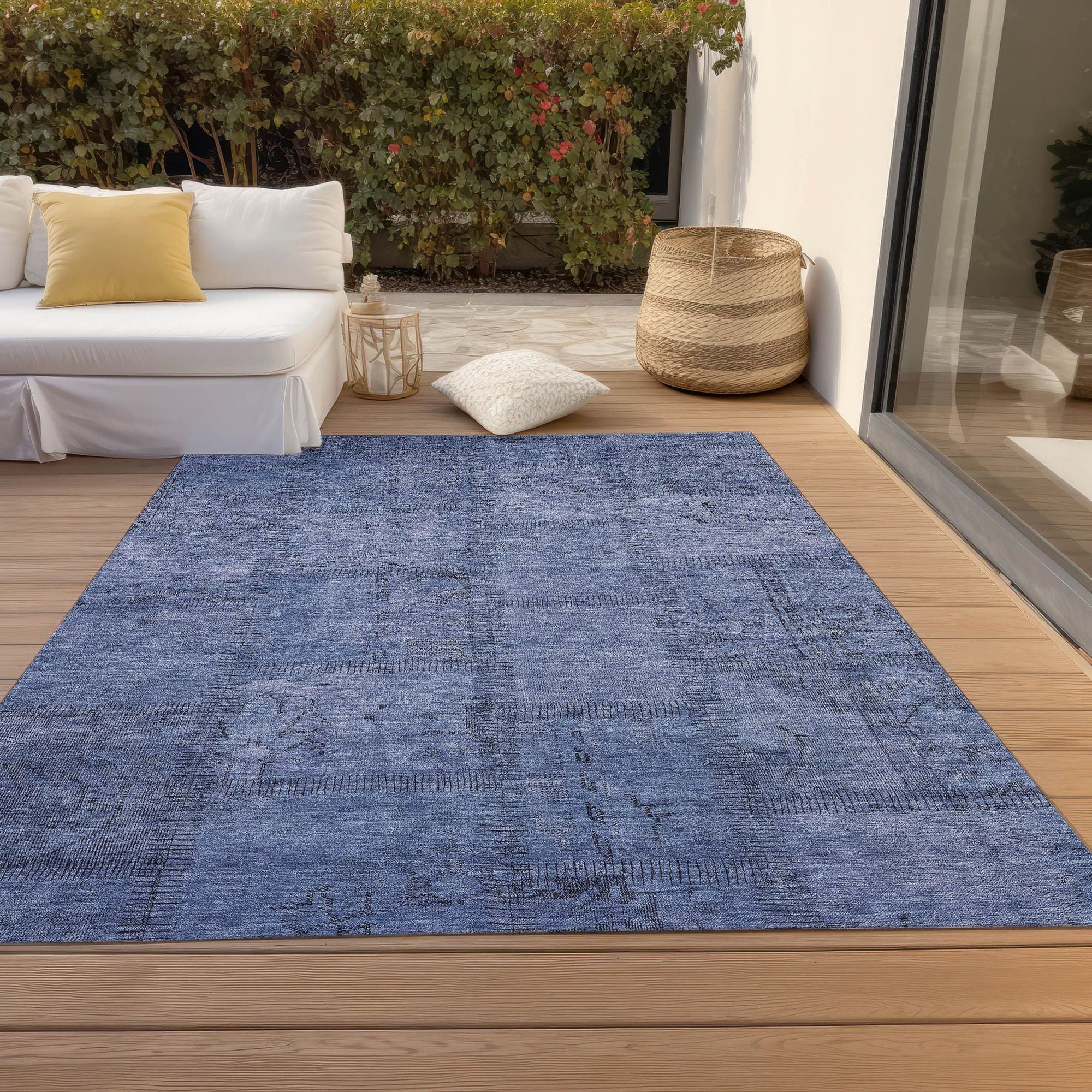 Machine Made ACN685 Blue  Rugs #color_blue 