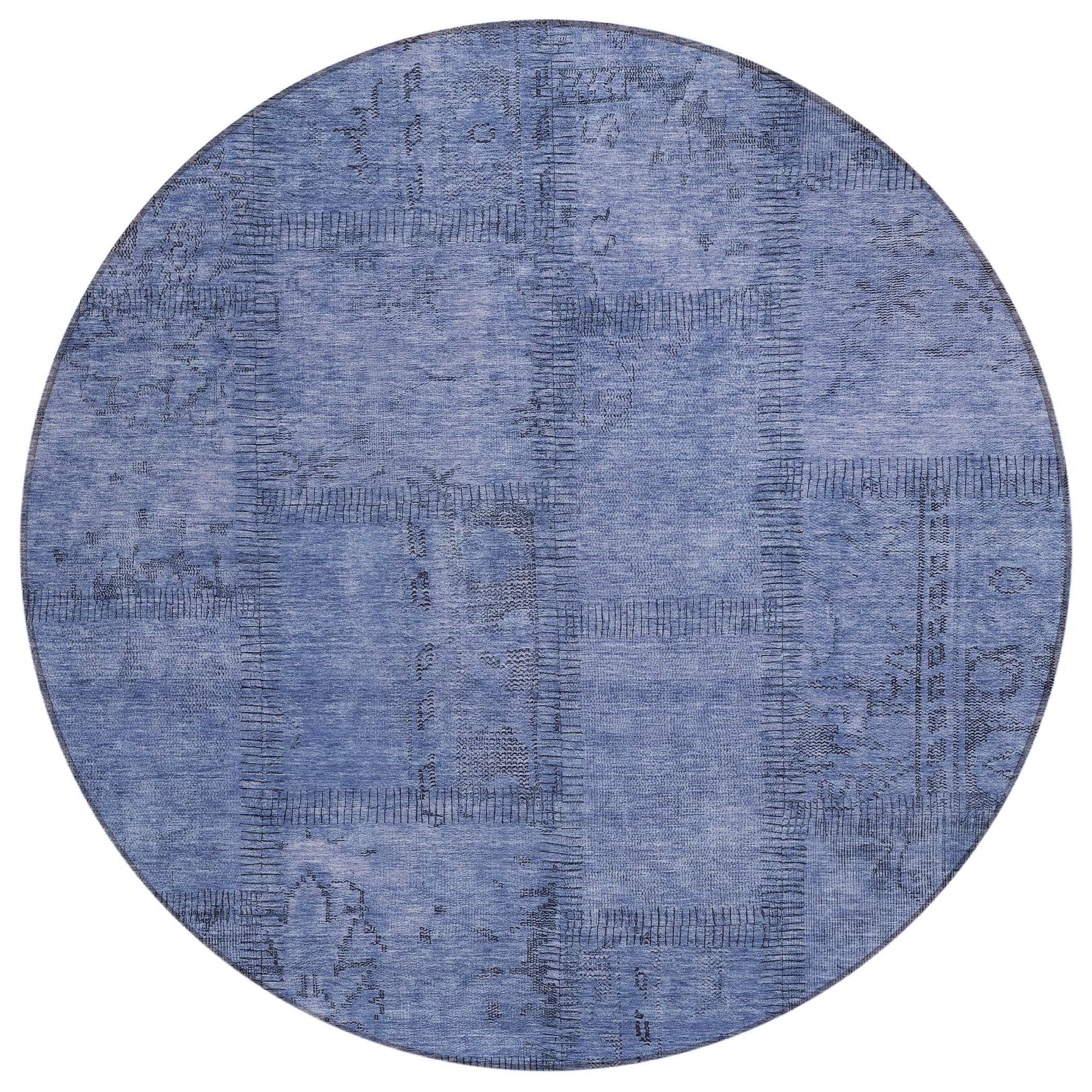 Machine Made ACN685 Blue  Rugs #color_blue 