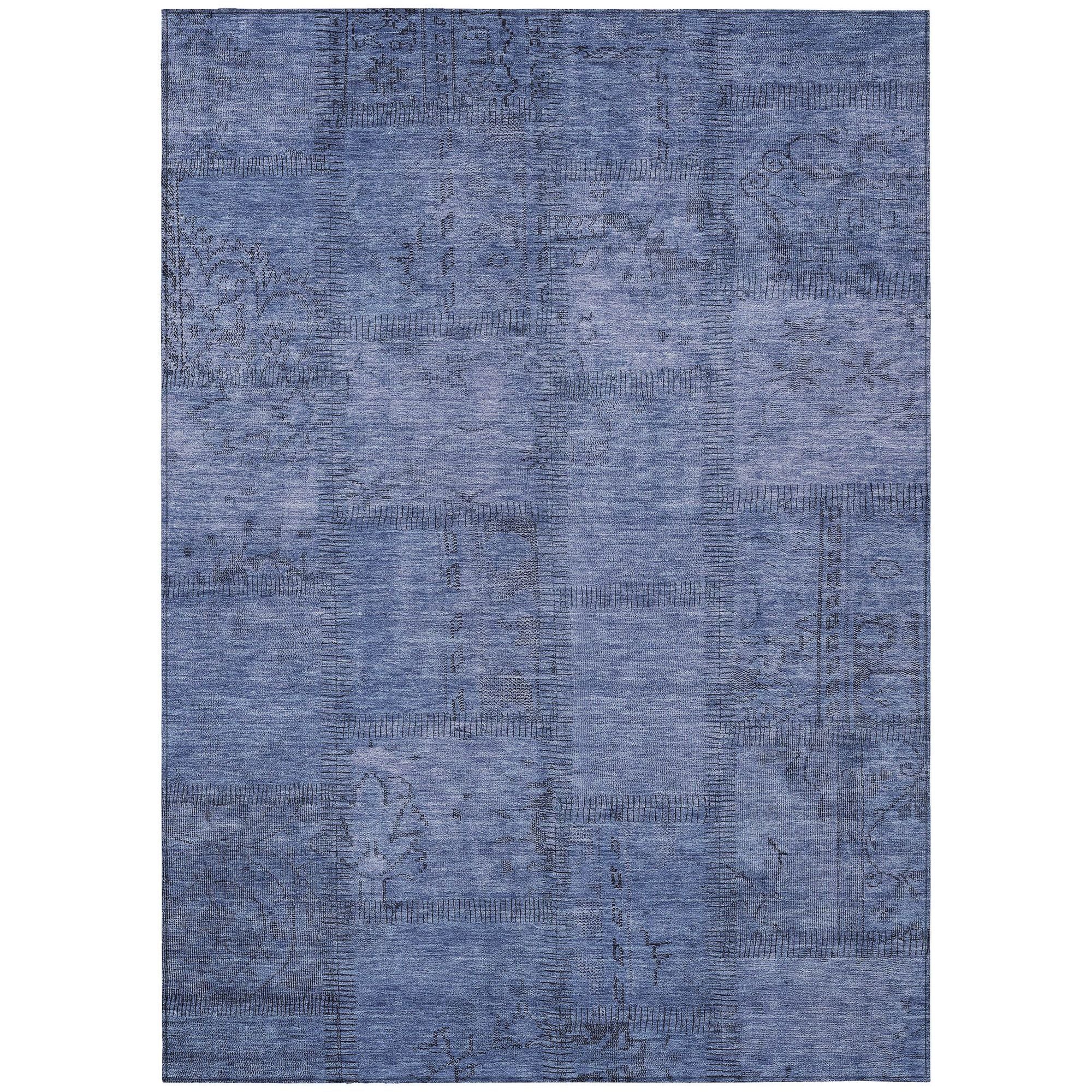 Machine Made ACN685 Blue  Rugs #color_blue 