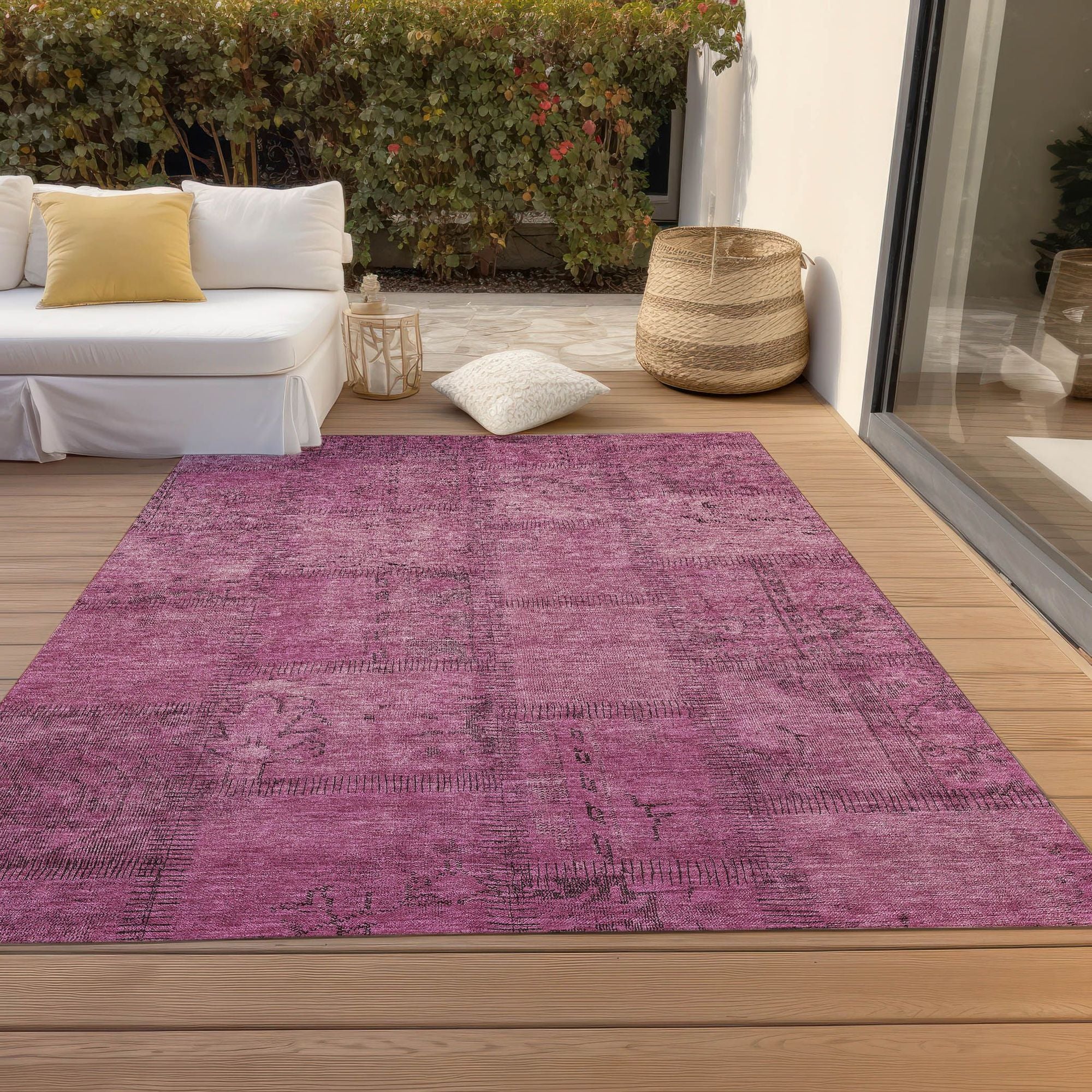 Machine Made ACN685 Blush Pink Rugs #color_blush pink