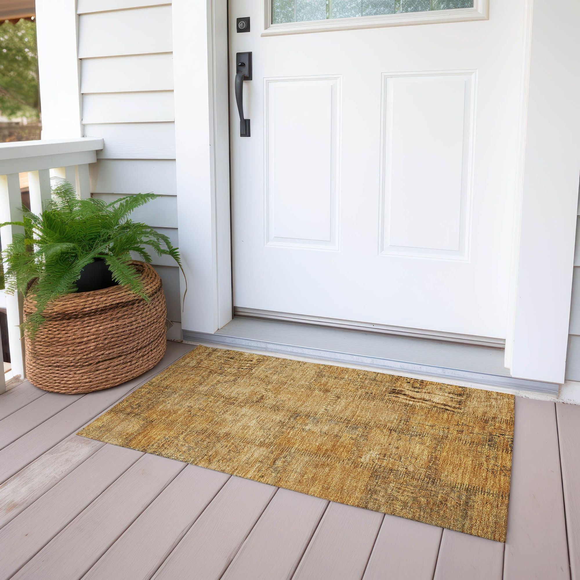 Machine Made ACN685 Copper Orange Rugs #color_copper orange