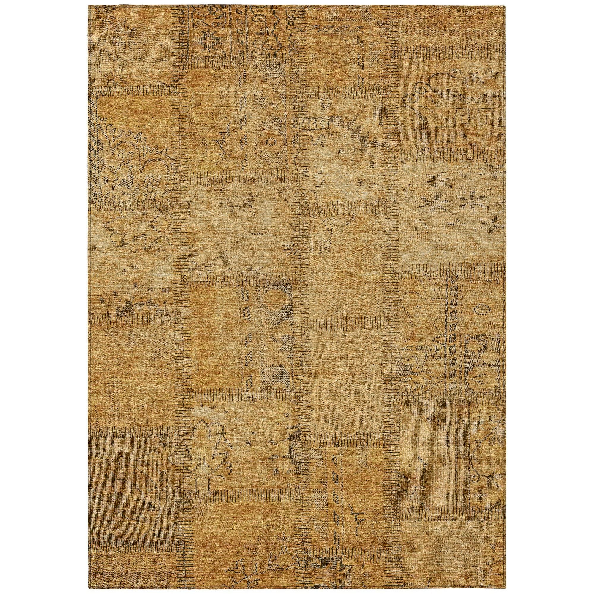 Machine Made ACN685 Copper Orange Rugs #color_copper orange