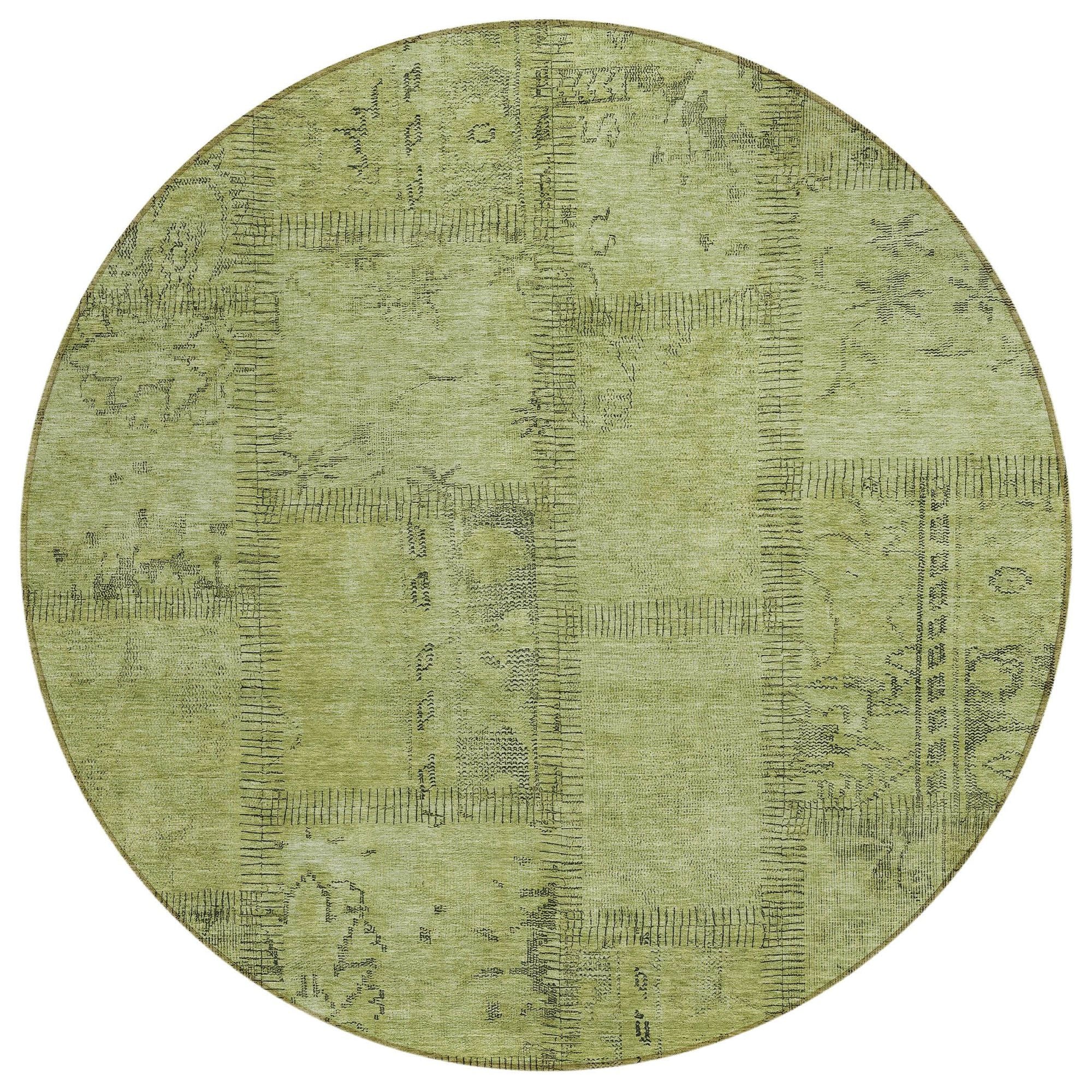 Machine Made ACN685 Fern Green Rugs #color_fern green