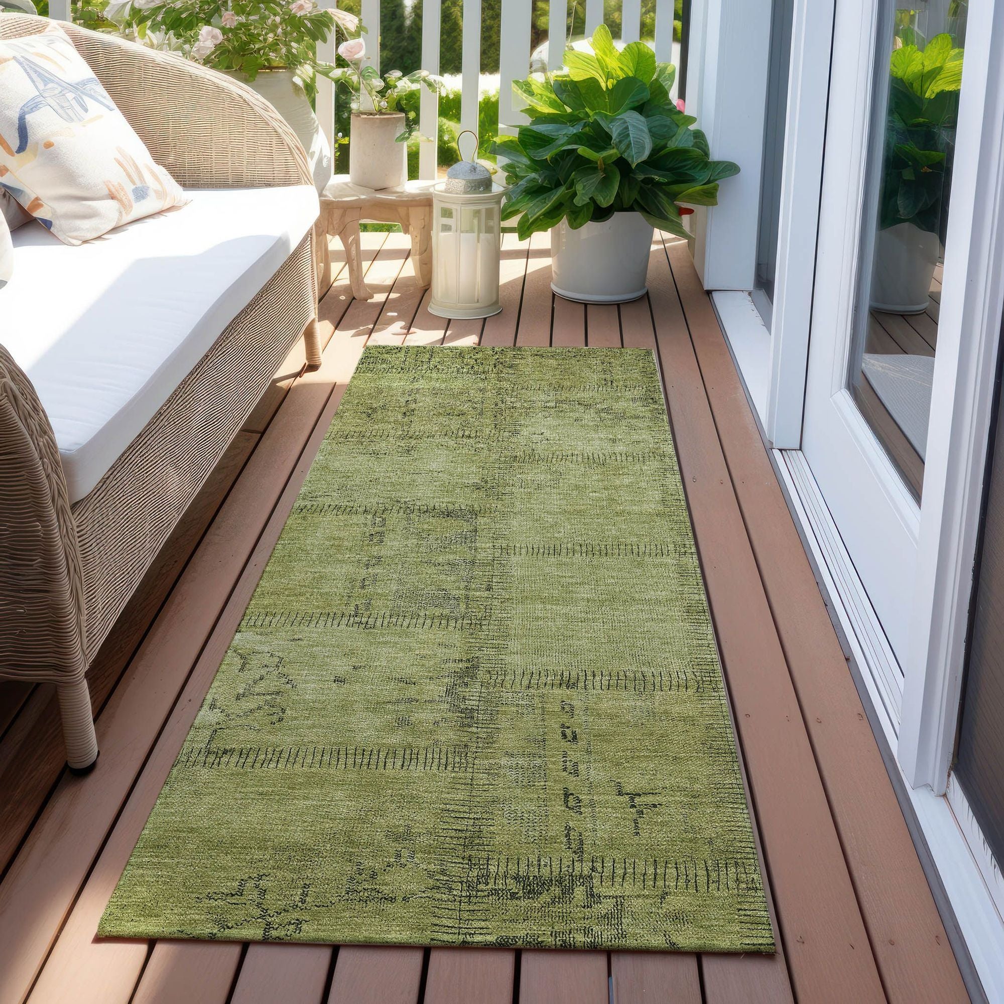 Machine Made ACN685 Fern Green Rugs #color_fern green