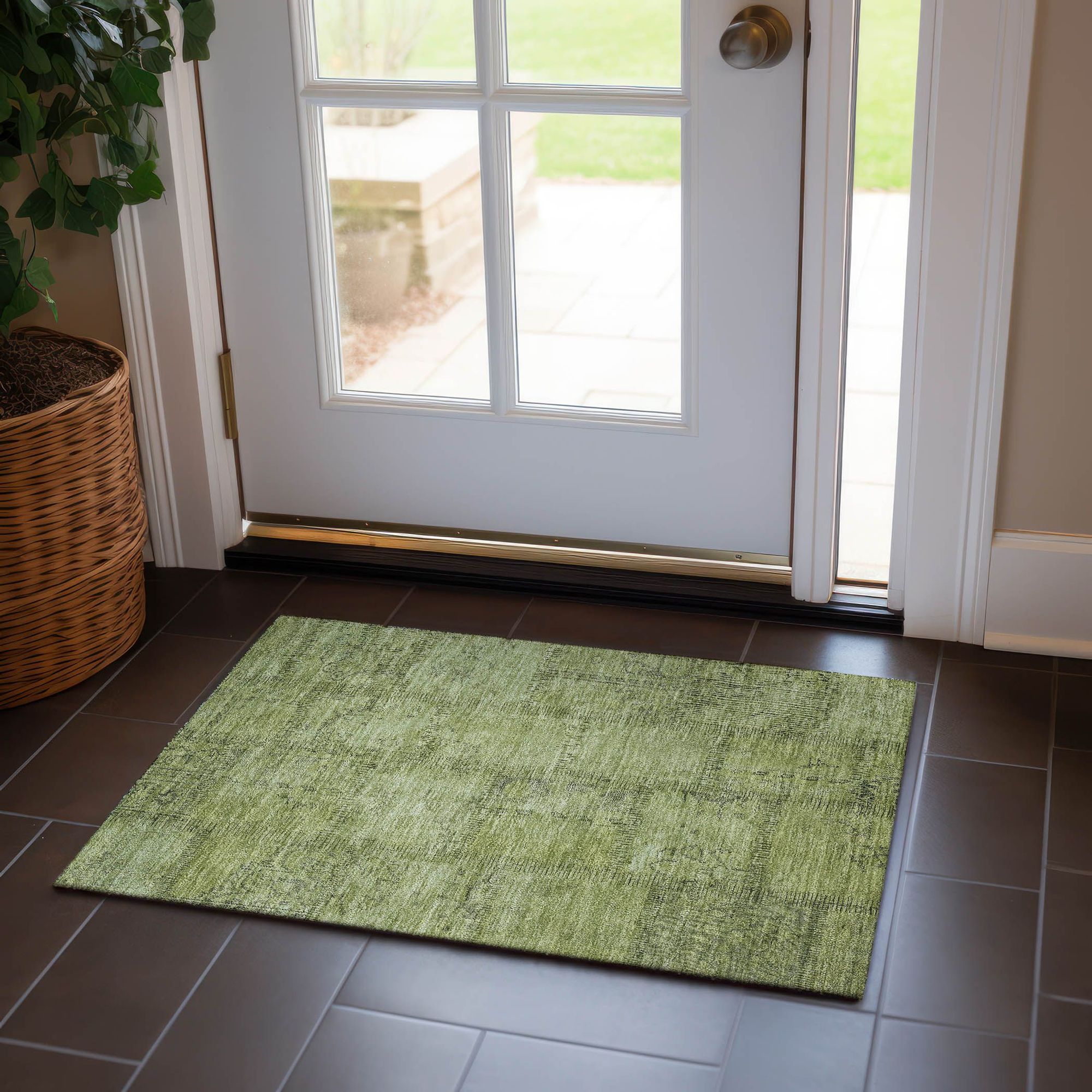 Machine Made ACN685 Fern Green Rugs #color_fern green