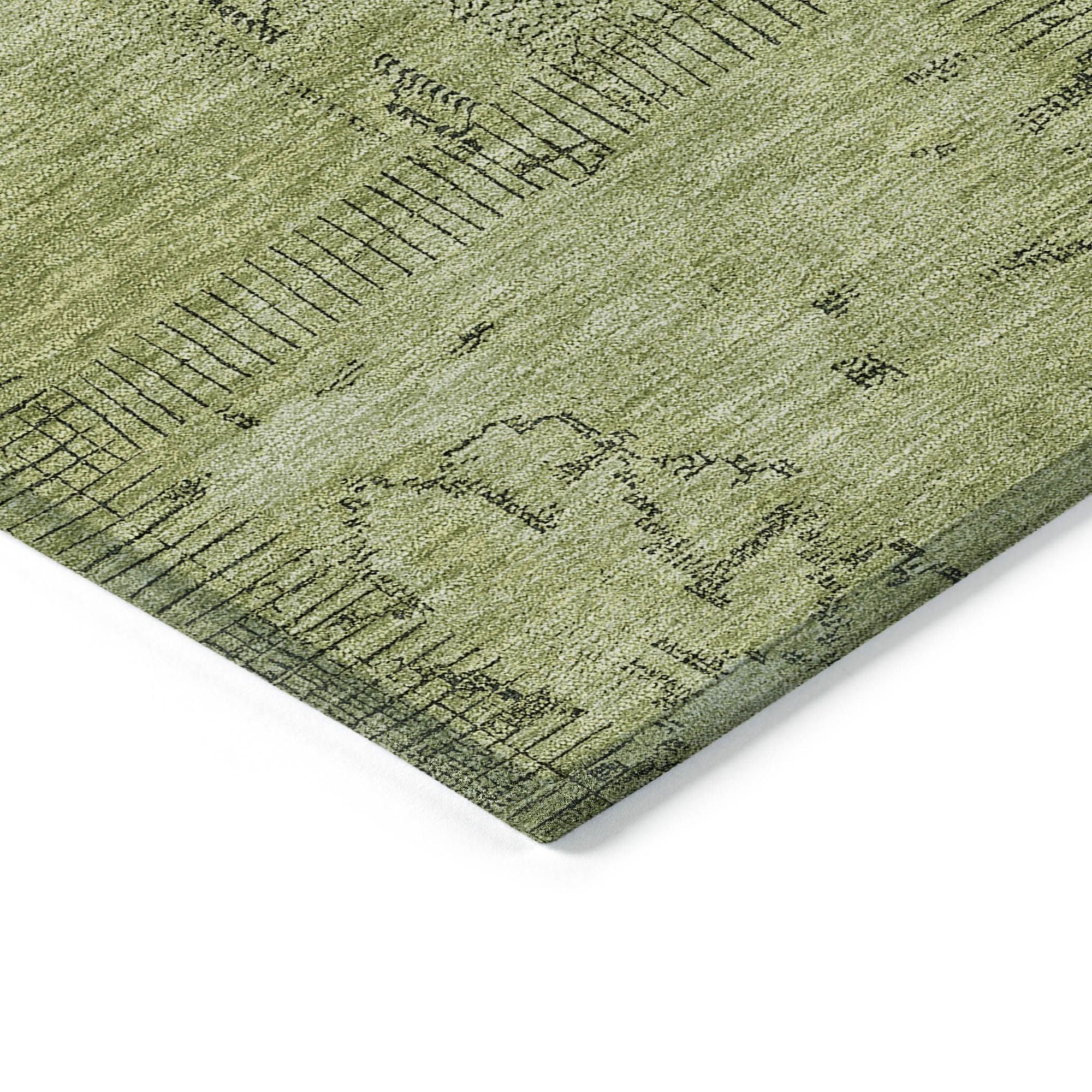 Machine Made ACN685 Fern Green Rugs #color_fern green